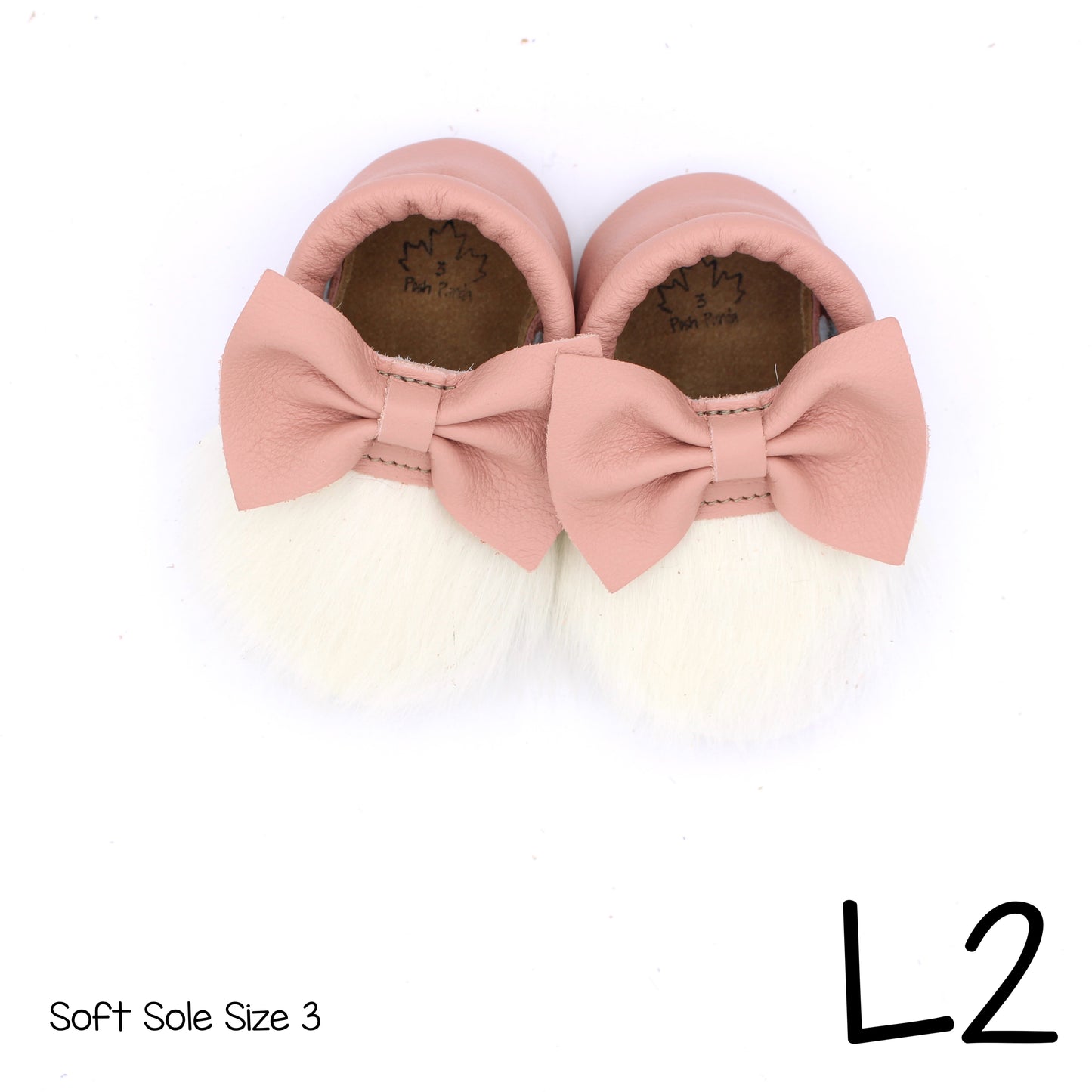 Hair Hide Mocs -  BABY/TODDLER (Soft Sole) - Size 3