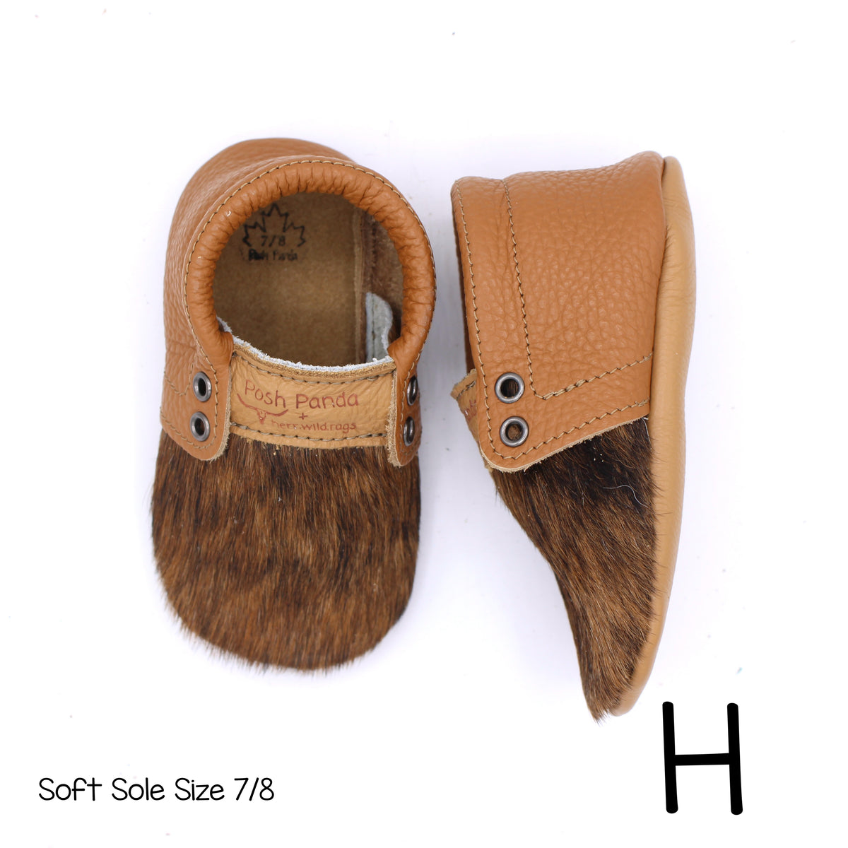 Hair Hide Mocs -  BABY/TODDLER (Soft Sole) - Size 7/8