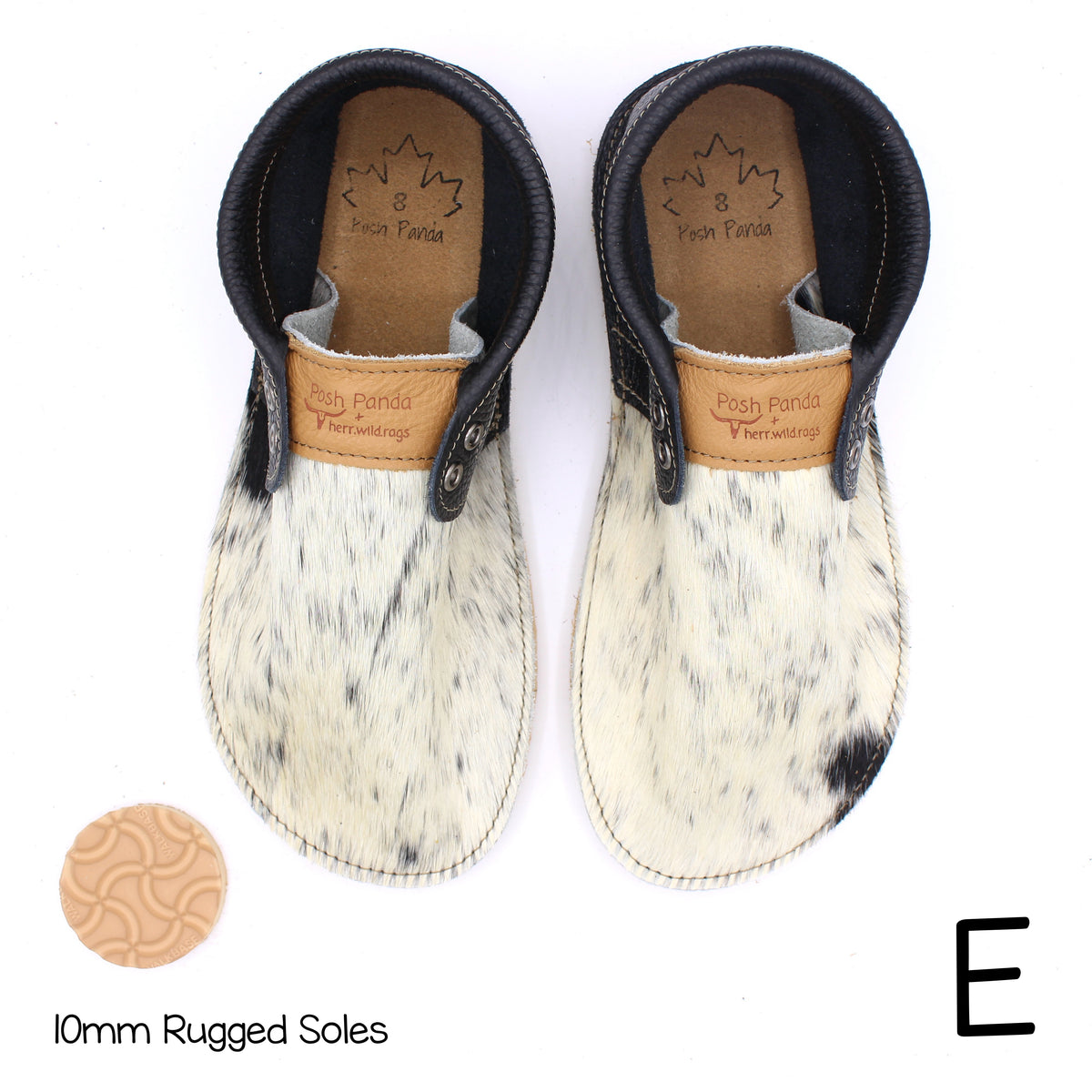 Hair Hide Collab Mocs - Ladies - SIZE 8 - RUGGED