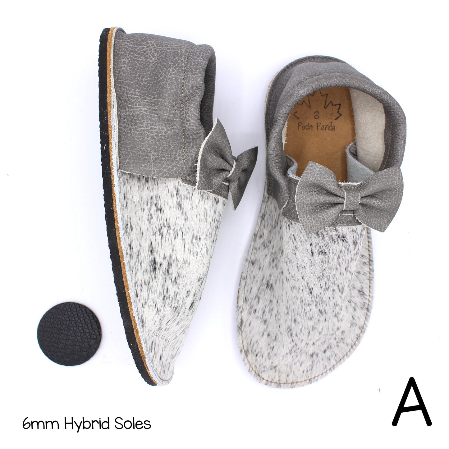 Hair Hide Collab Mocs - Ladies - SIZE 8 (4-6mm Soles)