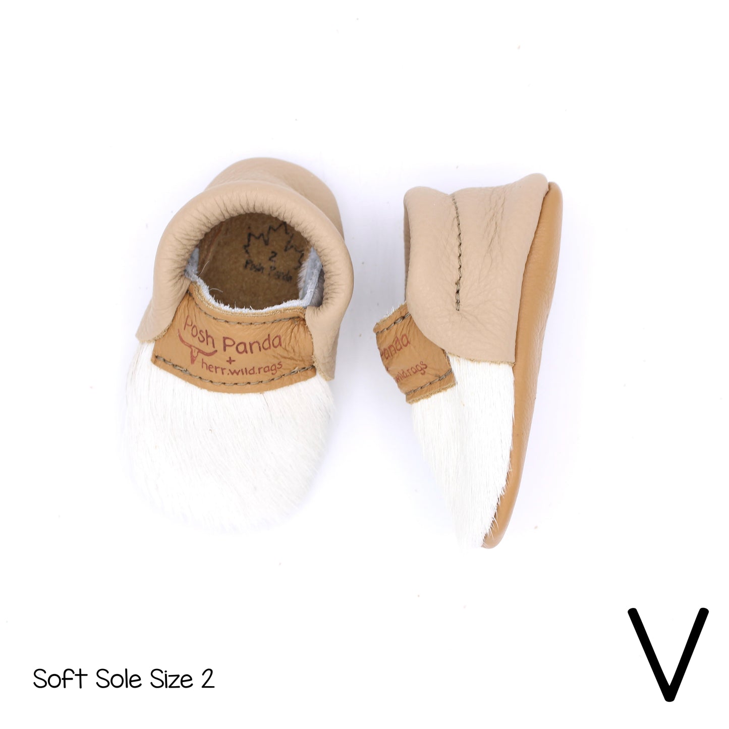 Hair Hide Mocs -  BABY/TODDLER (Soft Sole) - Size 2