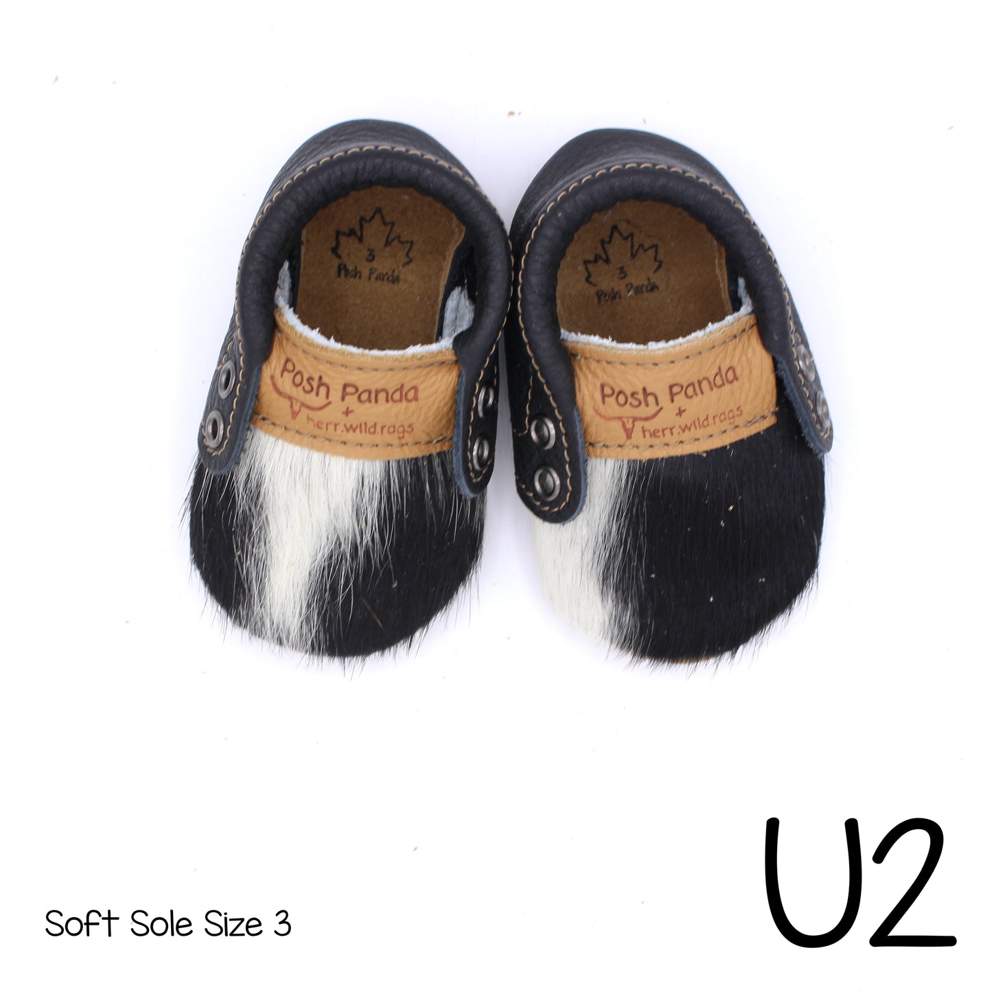 Hair Hide Mocs -  BABY/TODDLER (Soft Sole) - Size 3