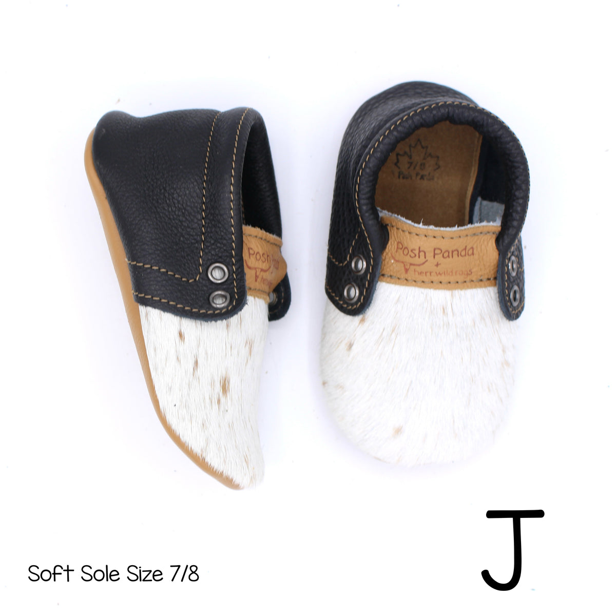 Hair Hide Mocs -  BABY/TODDLER (Soft Sole) - Size 7/8