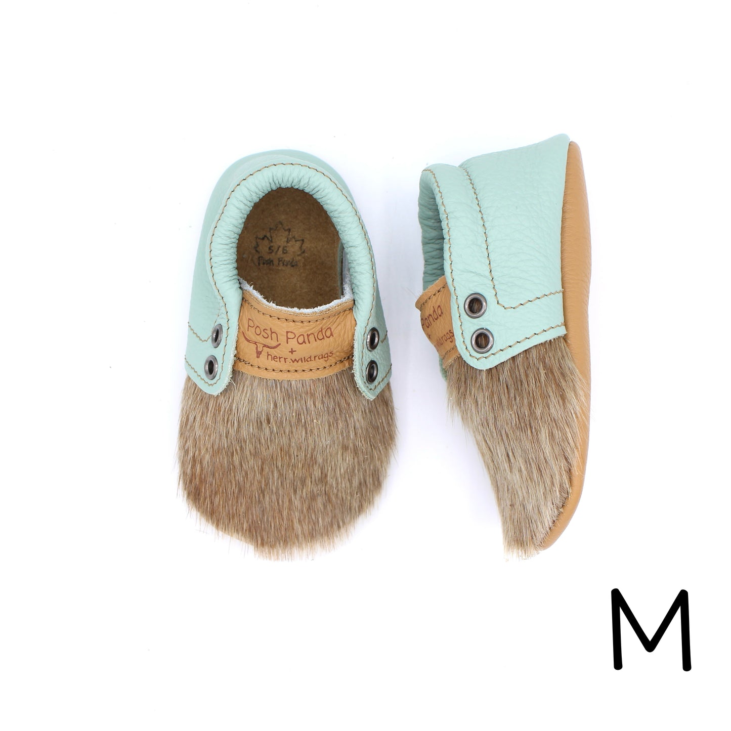 Hair Hide Mocs -  BABY/TODDLER (Soft Sole) - Size 5/6