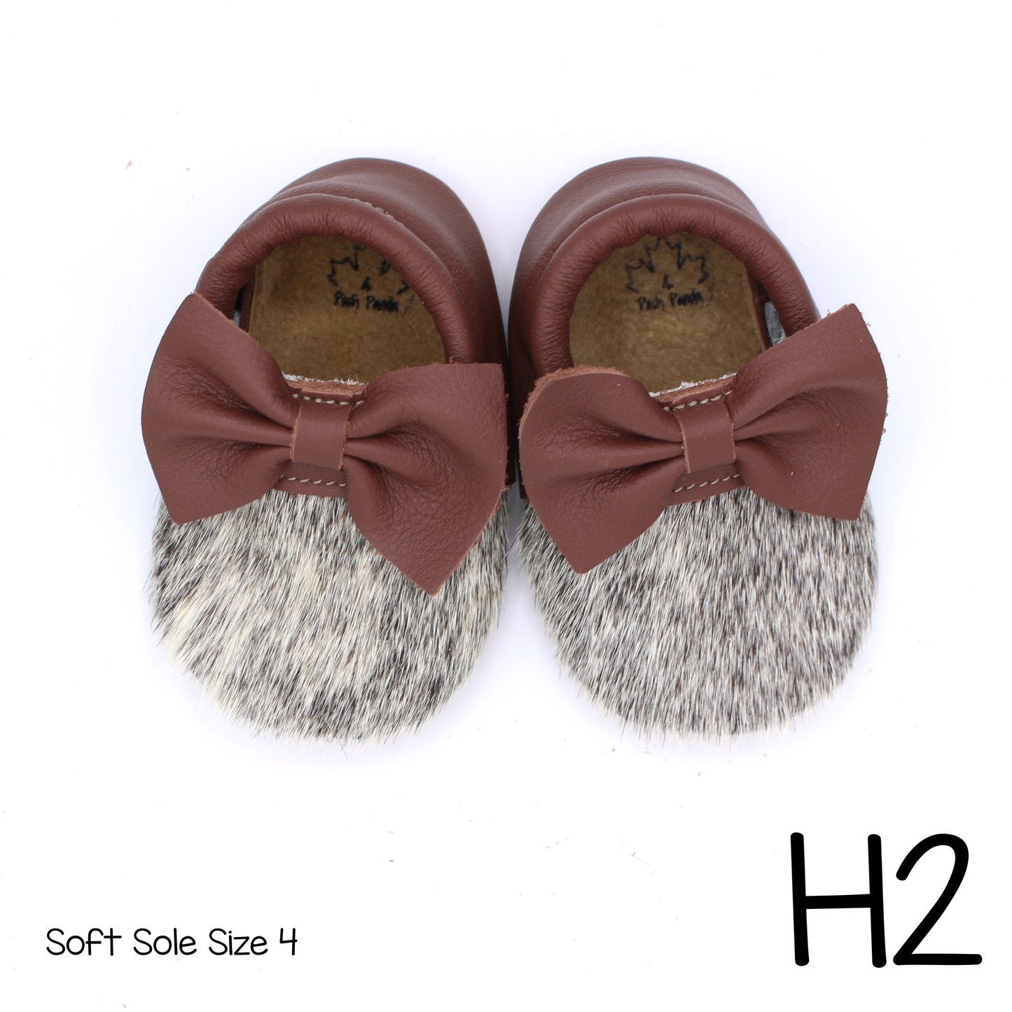 Hair Hide Mocs -  BABY/TODDLER (Soft Sole) - Size 4