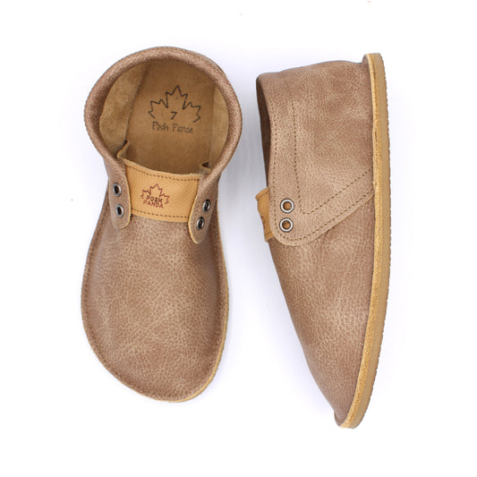 Ladies Hampton Mocs - Portobello - 6mm Caramel Hybrid Soles