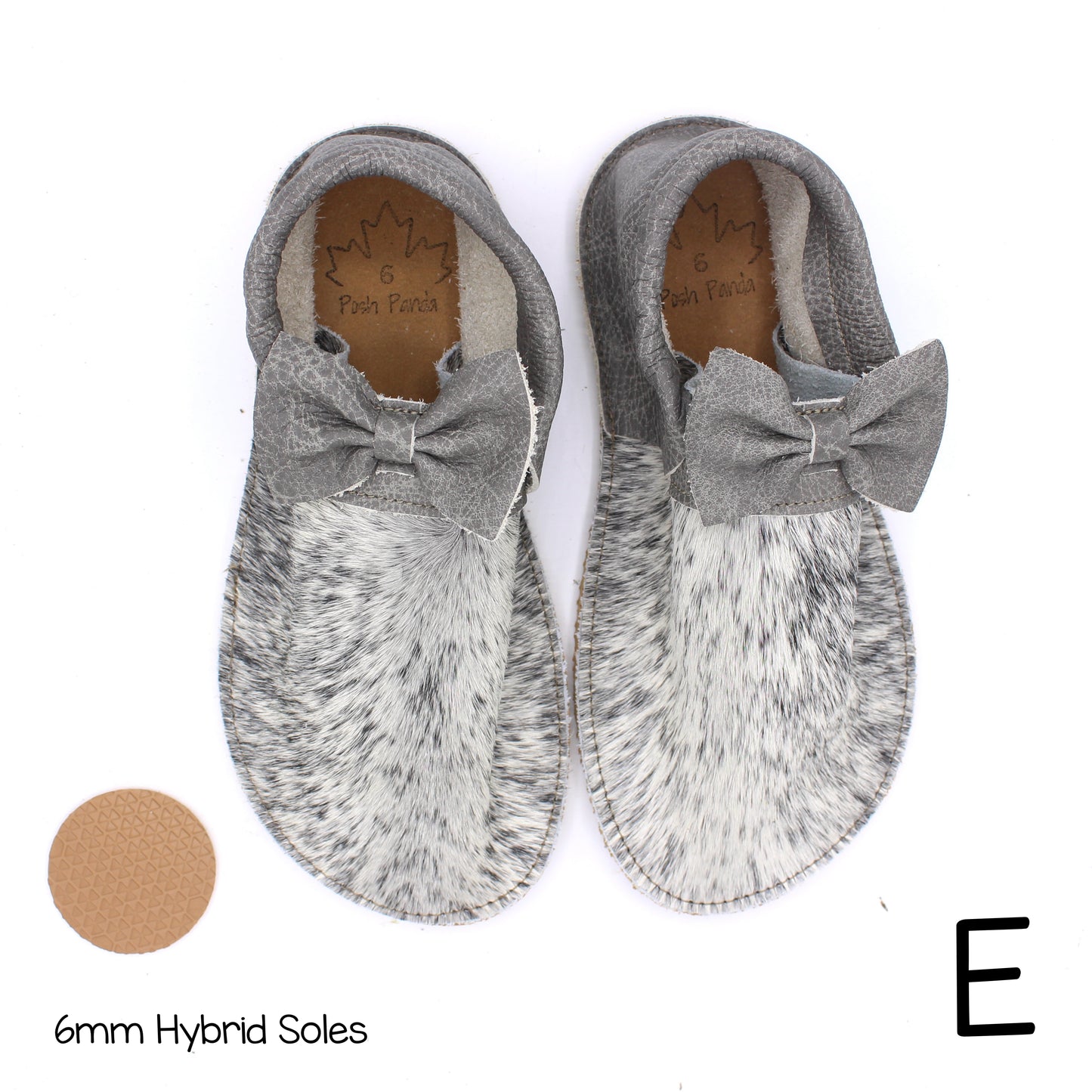 Hair Hide Collab Mocs - Ladies - SIZE 6 (4-6mm Soles)