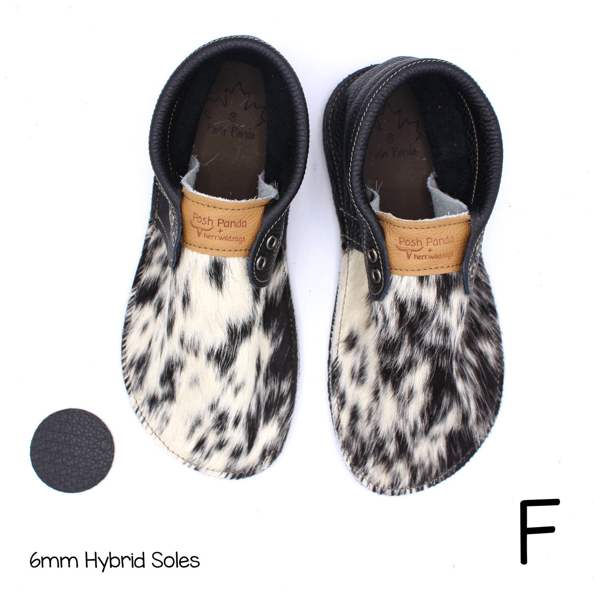 Hair Hide Collab Mocs - Ladies - SIZE 8 (4-6mm Soles)