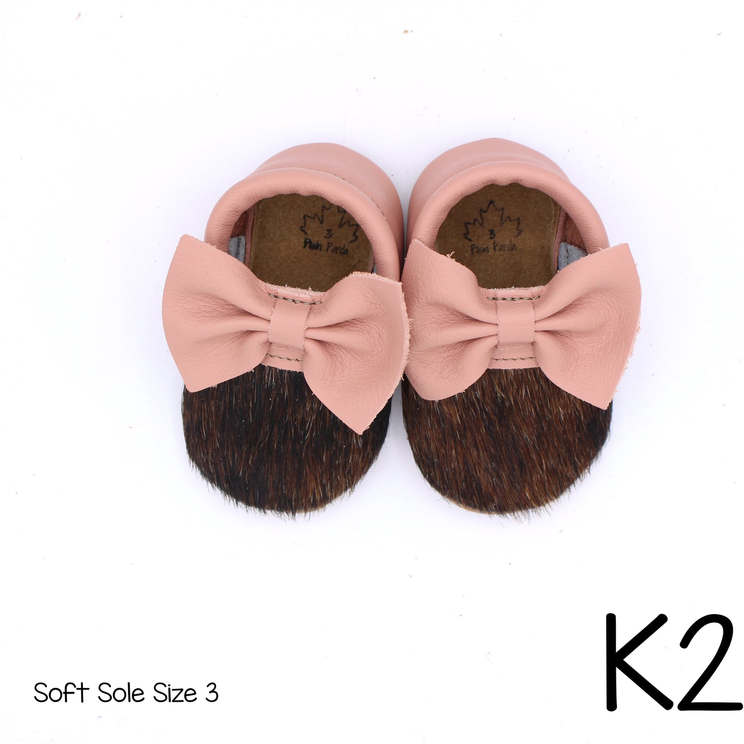 Hair Hide Mocs -  BABY/TODDLER (Soft Sole) - Size 3