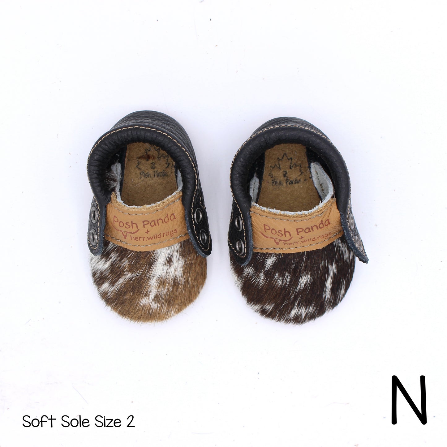 Hair Hide Mocs -  BABY/TODDLER (Soft Sole) - Size 2