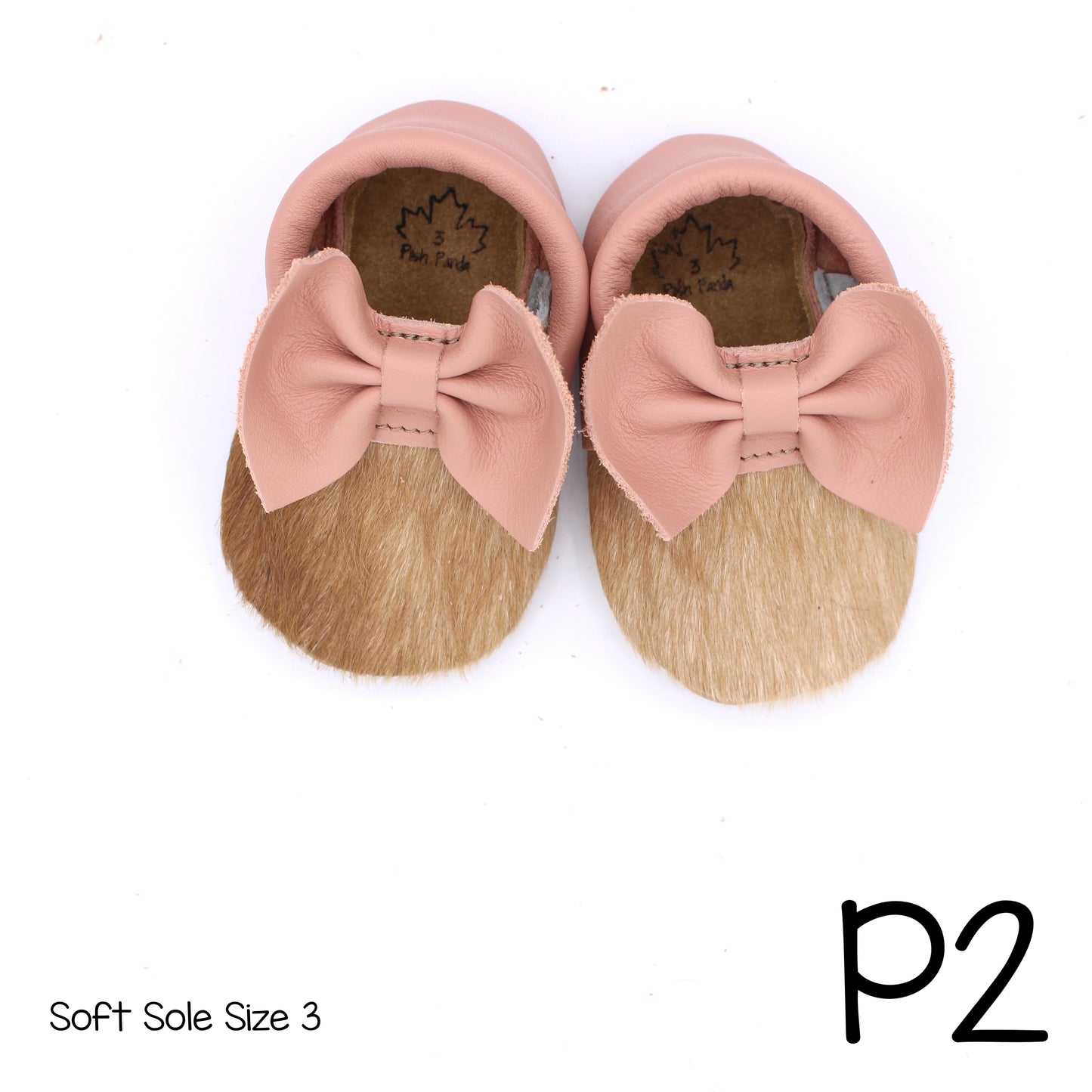 Hair Hide Mocs -  BABY/TODDLER (Soft Sole) - Size 3