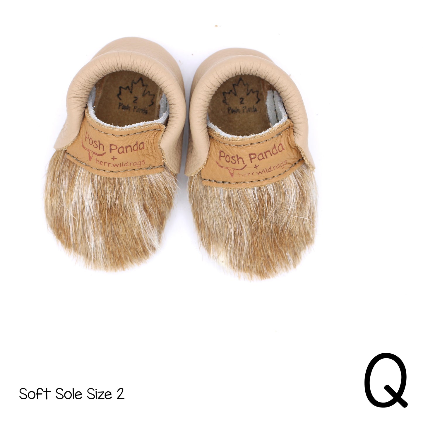 Hair Hide Mocs -  BABY/TODDLER (Soft Sole) - Size 2