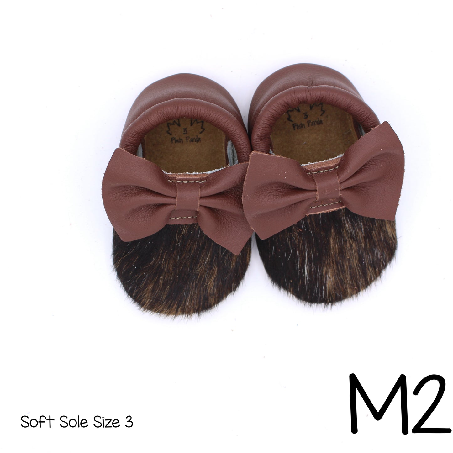 Hair Hide Mocs -  BABY/TODDLER (Soft Sole) - Size 3