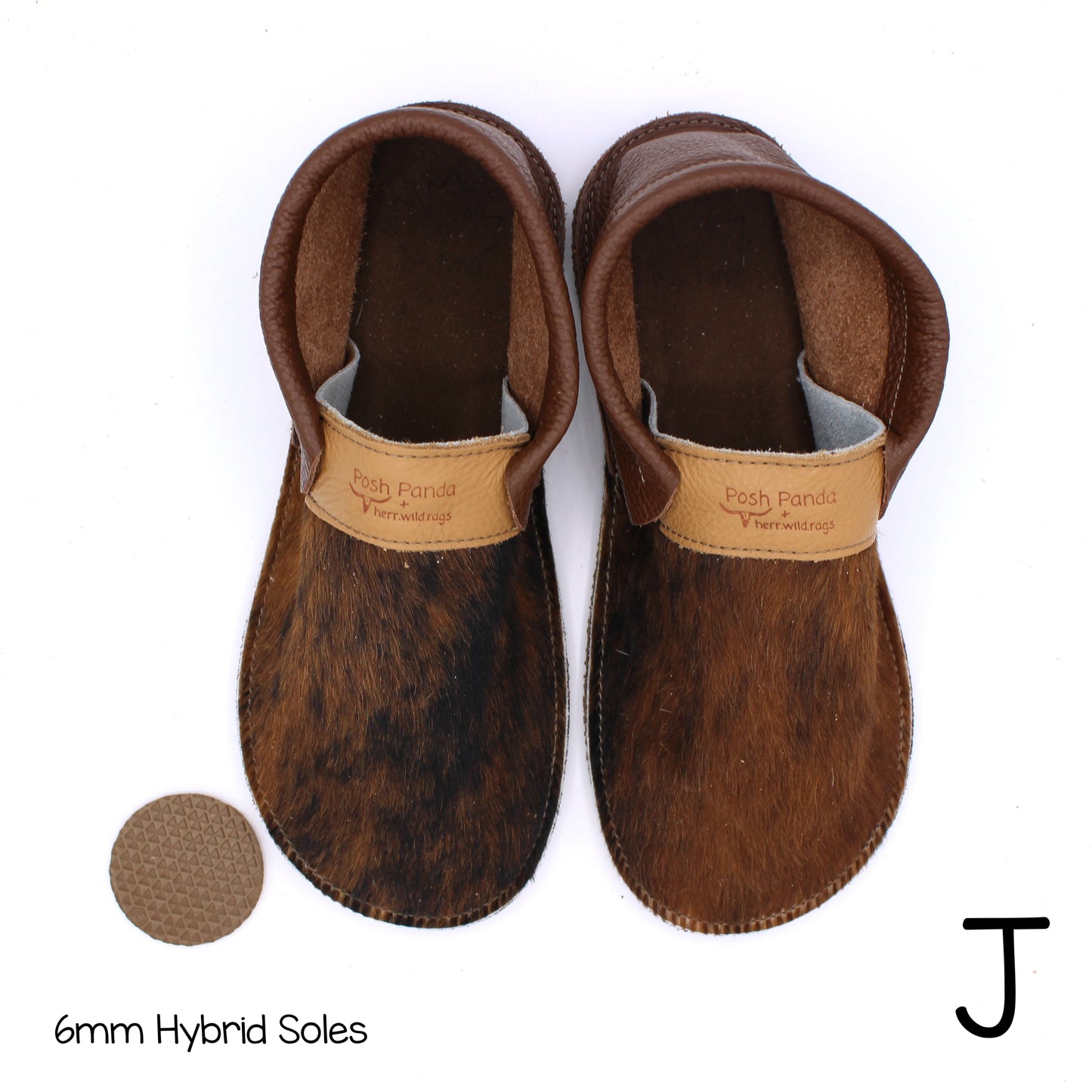 Hair Hide Collab Mocs - Ladies - SIZE 9 (4-6mm Soles)