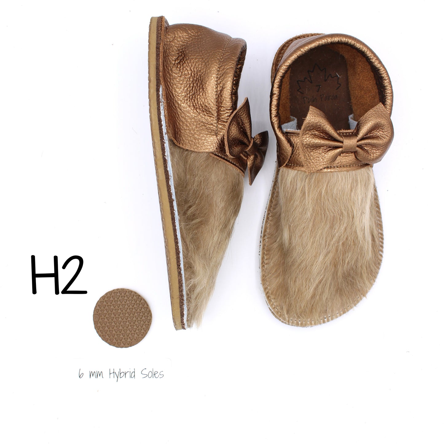 Hair Hide Collab Mocs - Ladies - SIZE 7 (4-6mm Soles)