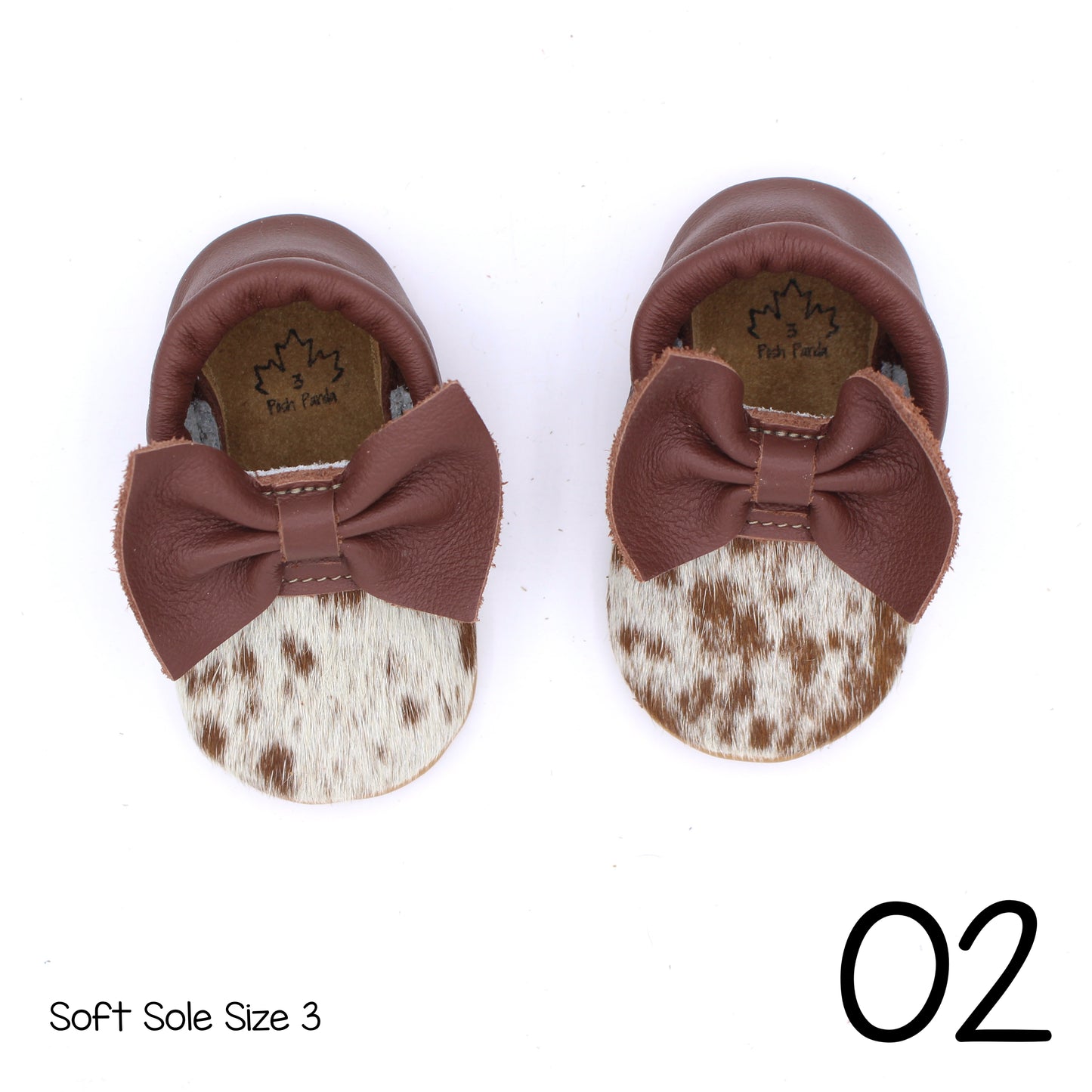 Hair Hide Mocs -  BABY/TODDLER (Soft Sole) - Size 3