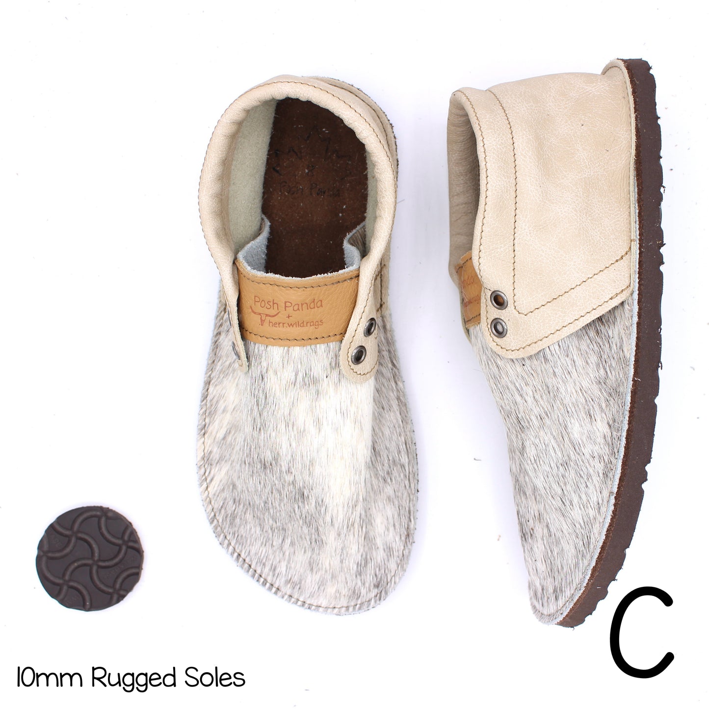 Hair Hide Collab Mocs - Ladies - SIZE 8 - RUGGED