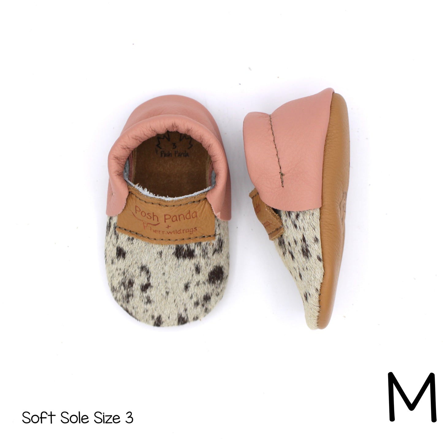 Hair Hide Mocs -  BABY/TODDLER (Soft Sole) - Size 3