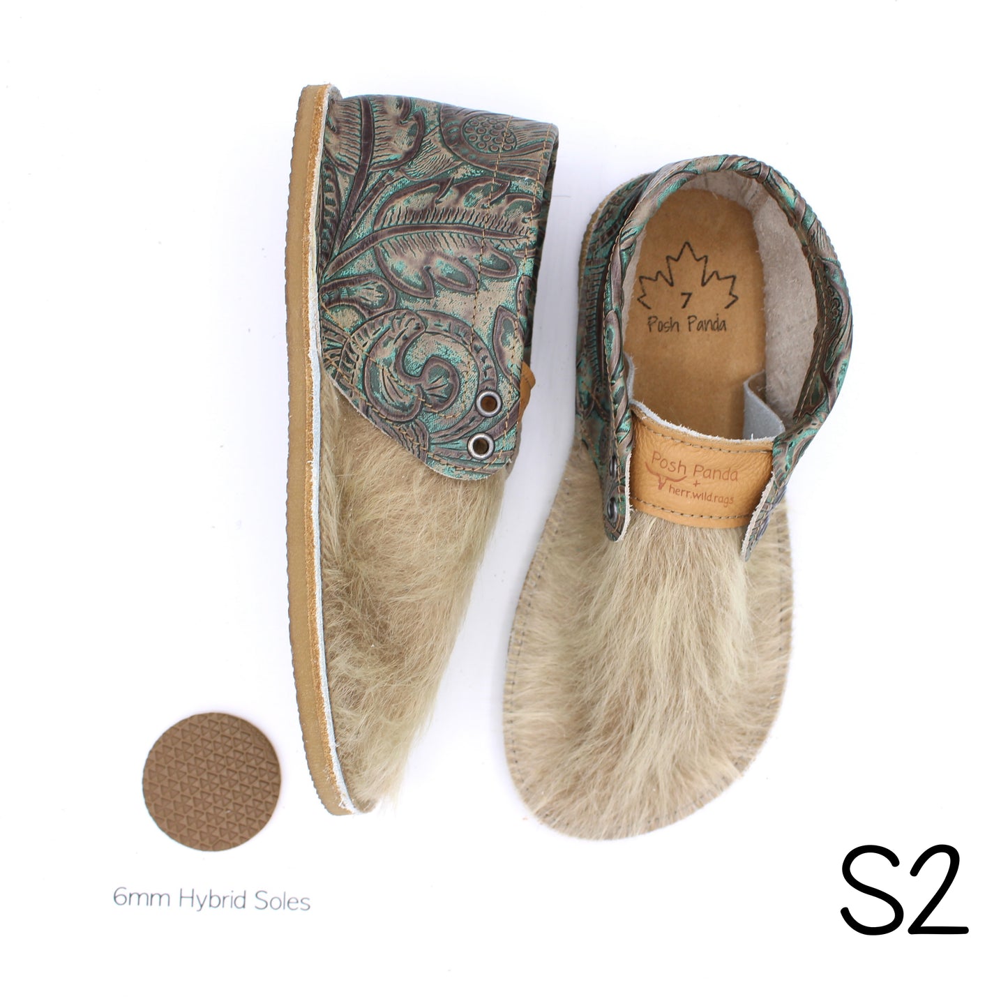 Hair Hide Collab Mocs - Ladies - SIZE 7 (4-6mm Soles)
