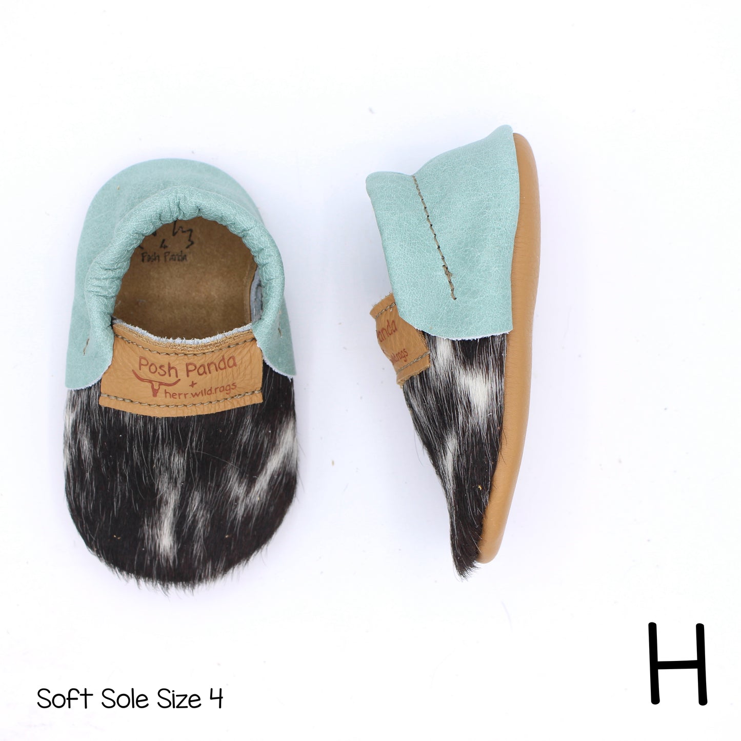 Hair Hide Mocs -  BABY/TODDLER (Soft Sole) - Size 4