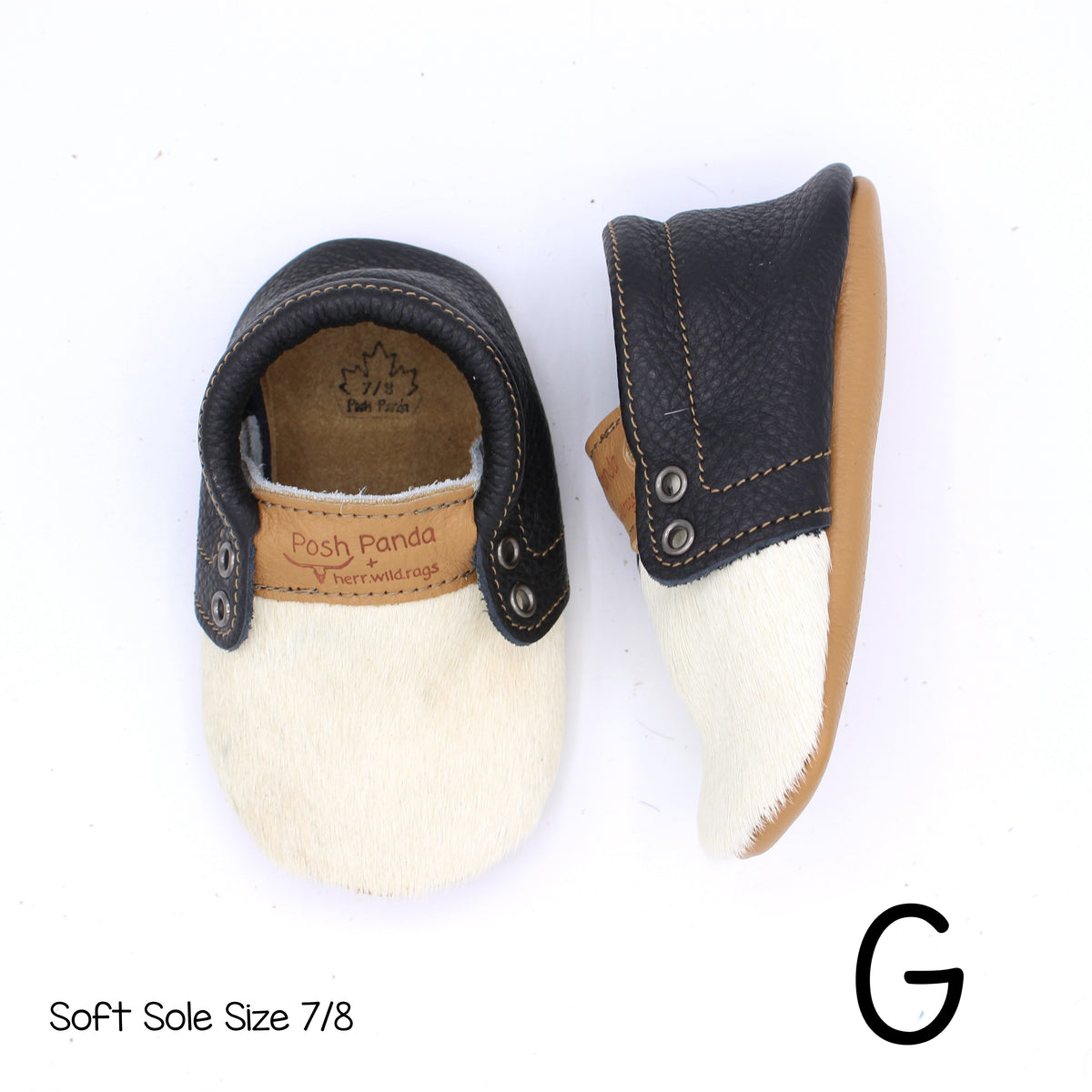 Hair Hide Mocs -  BABY/TODDLER (Soft Sole) - Size 7/8