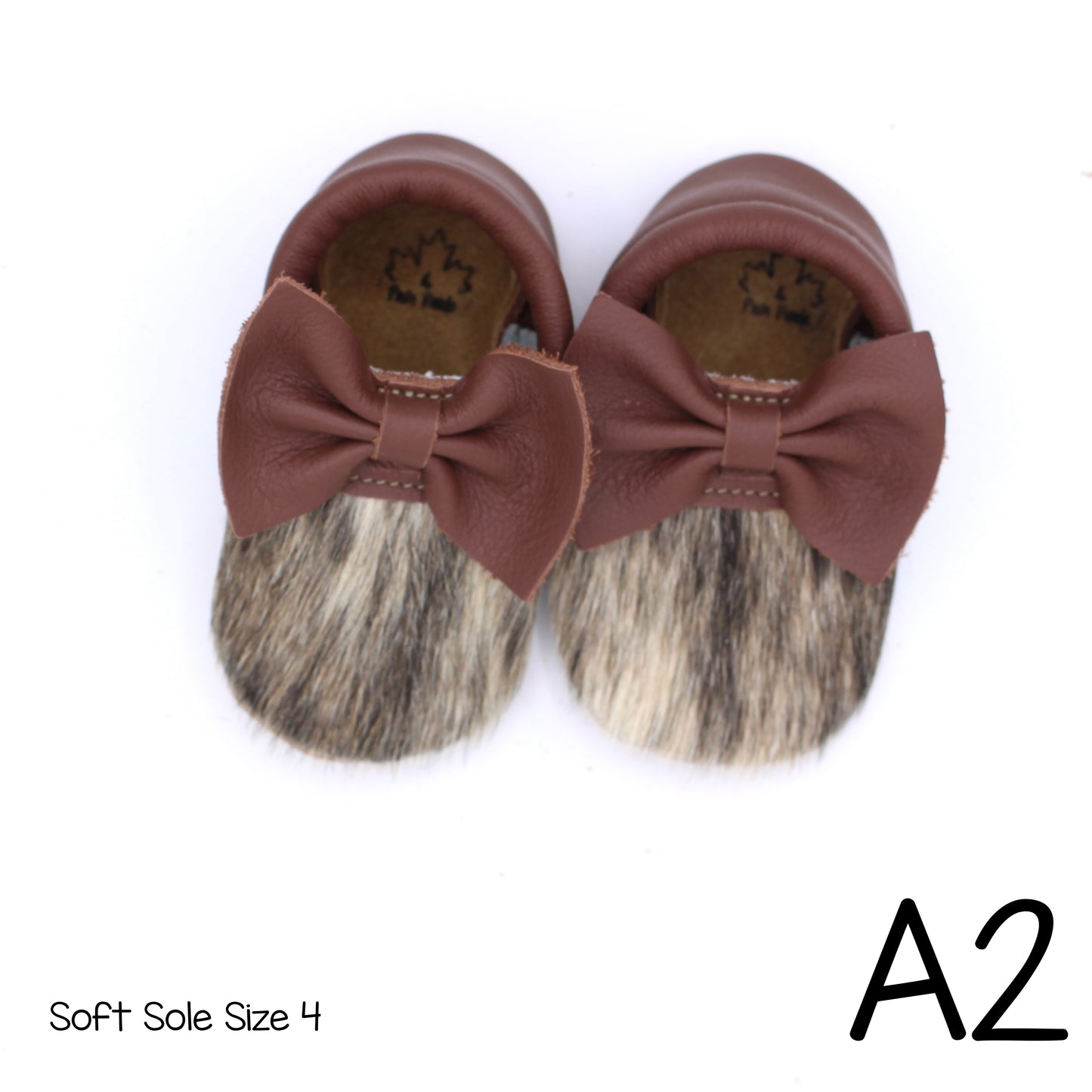 Hair Hide Mocs -  BABY/TODDLER (Soft Sole) - Size 4