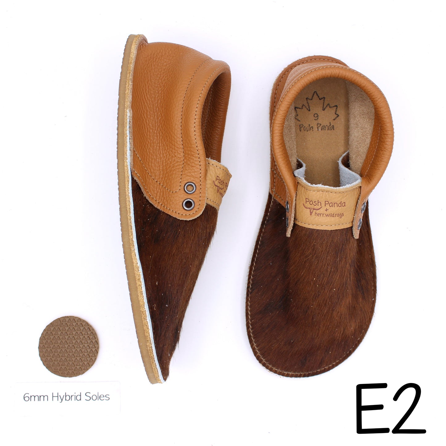 Hair Hide Collab Mocs - Ladies - SIZE 9 (4-6mm Soles)