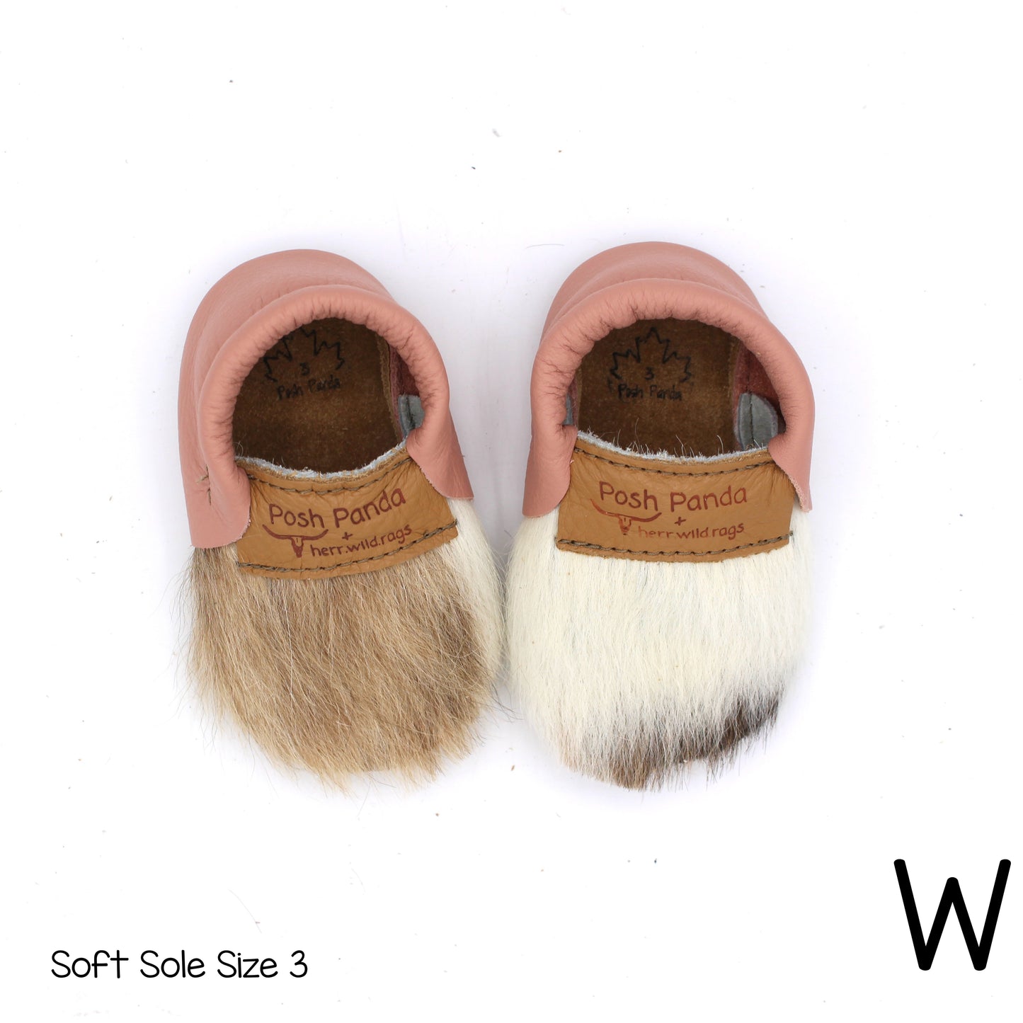 Hair Hide Mocs -  BABY/TODDLER (Soft Sole) - Size 3