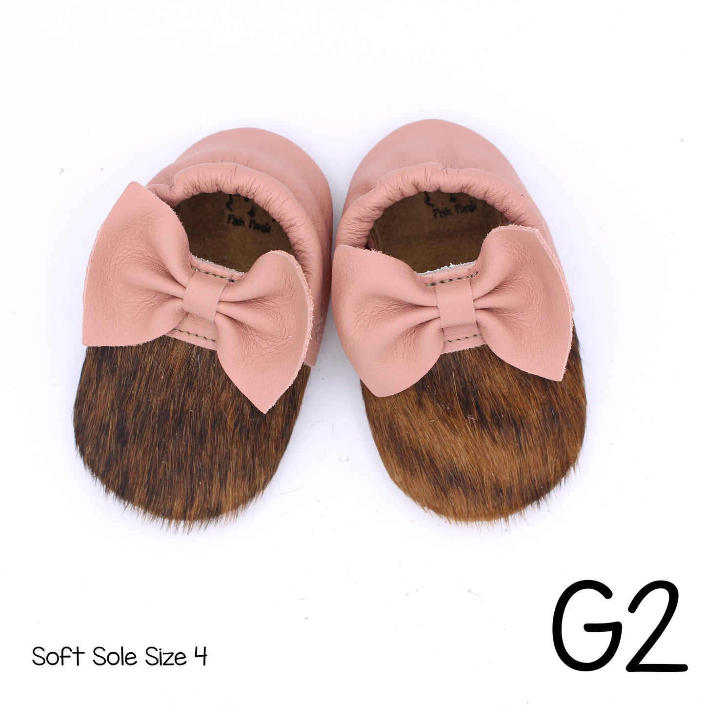 Hair Hide Mocs -  BABY/TODDLER (Soft Sole) - Size 4