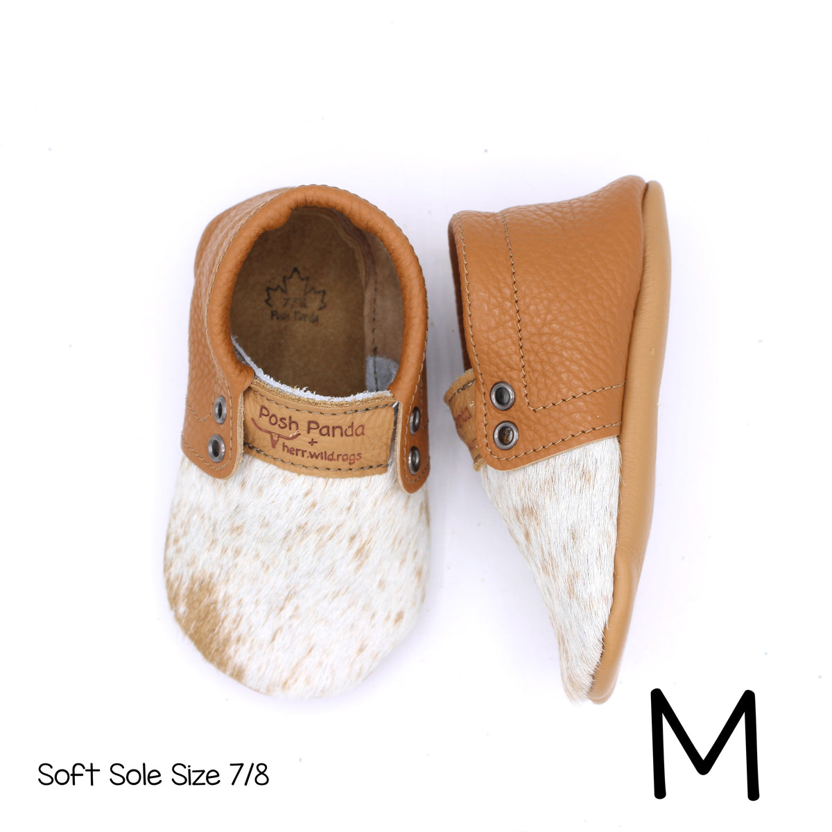 Hair Hide Mocs -  BABY/TODDLER (Soft Sole) - Size 7/8