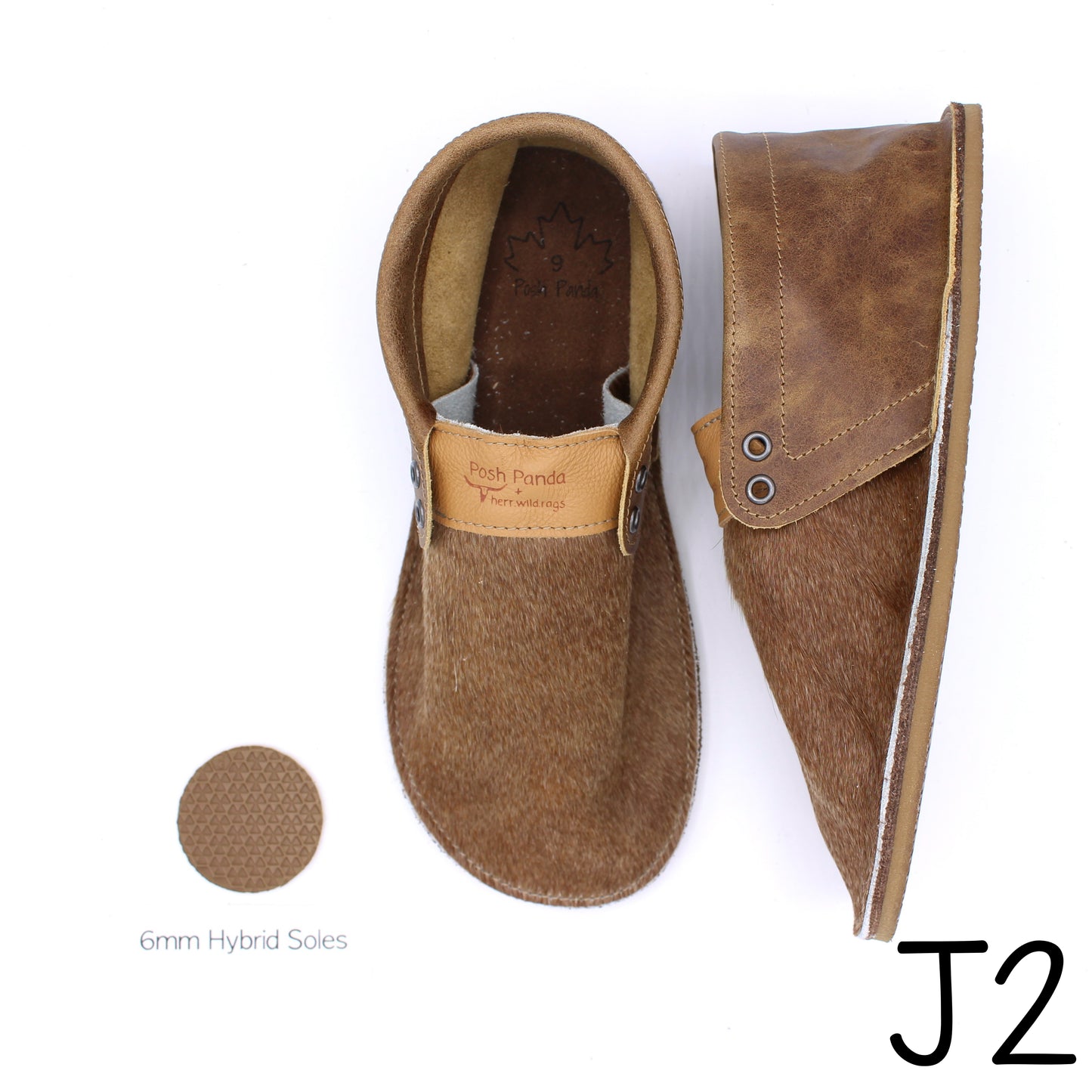 Hair Hide Collab Mocs - Ladies - SIZE 9 (4-6mm Soles)