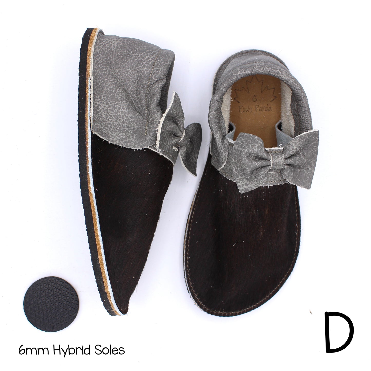 Hair Hide Collab Mocs - Ladies - SIZE 6 (4-6mm Soles)