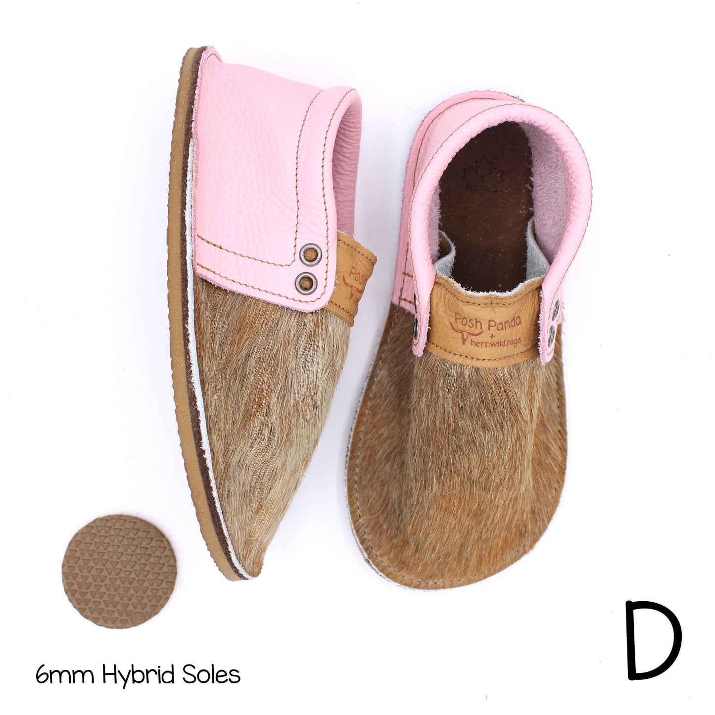 Hair Hide Mocs - YOUTH - Size 3 (4-6mm Soles)