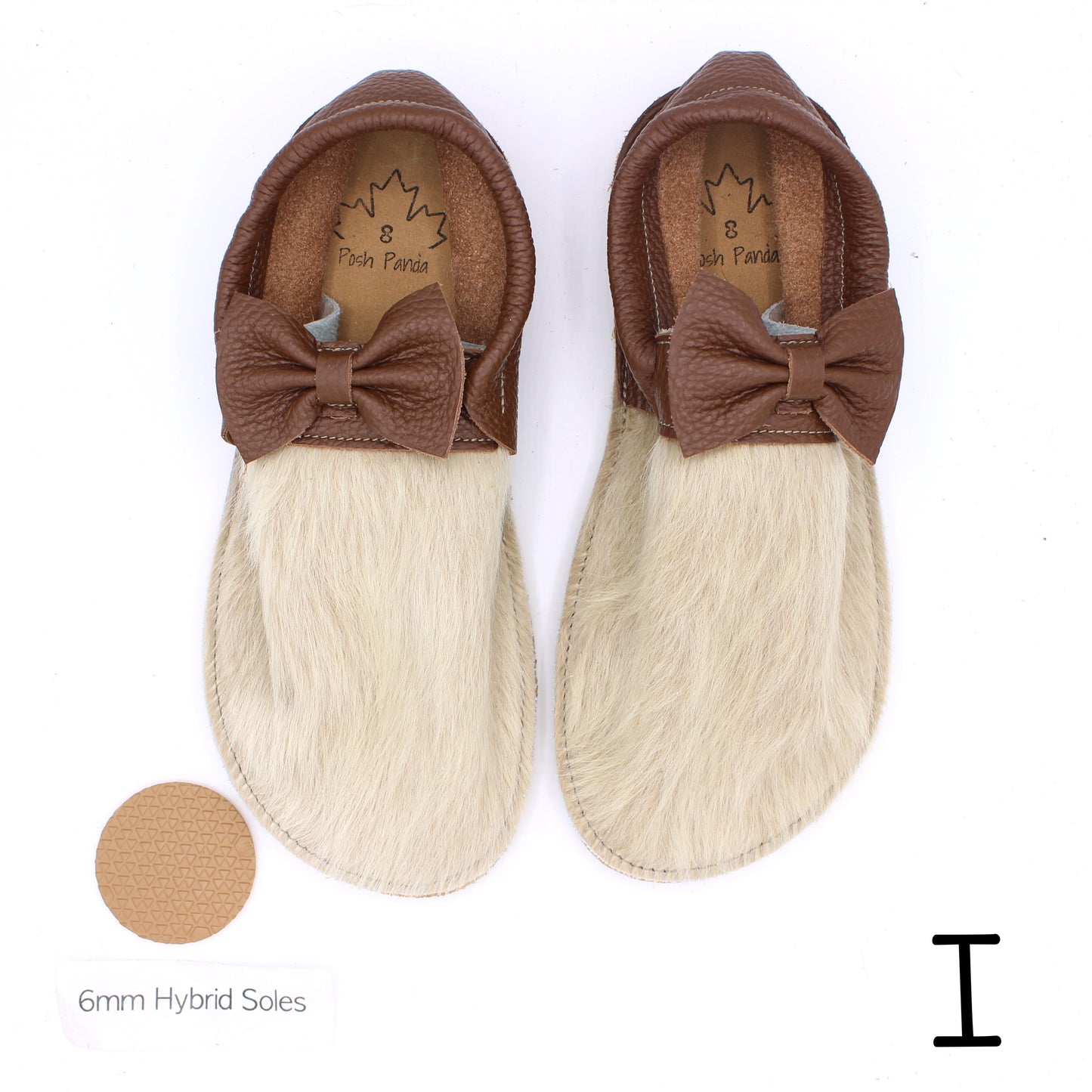 Hair Hide Collab Mocs - Ladies - SIZE 8 (4-6mm Soles)