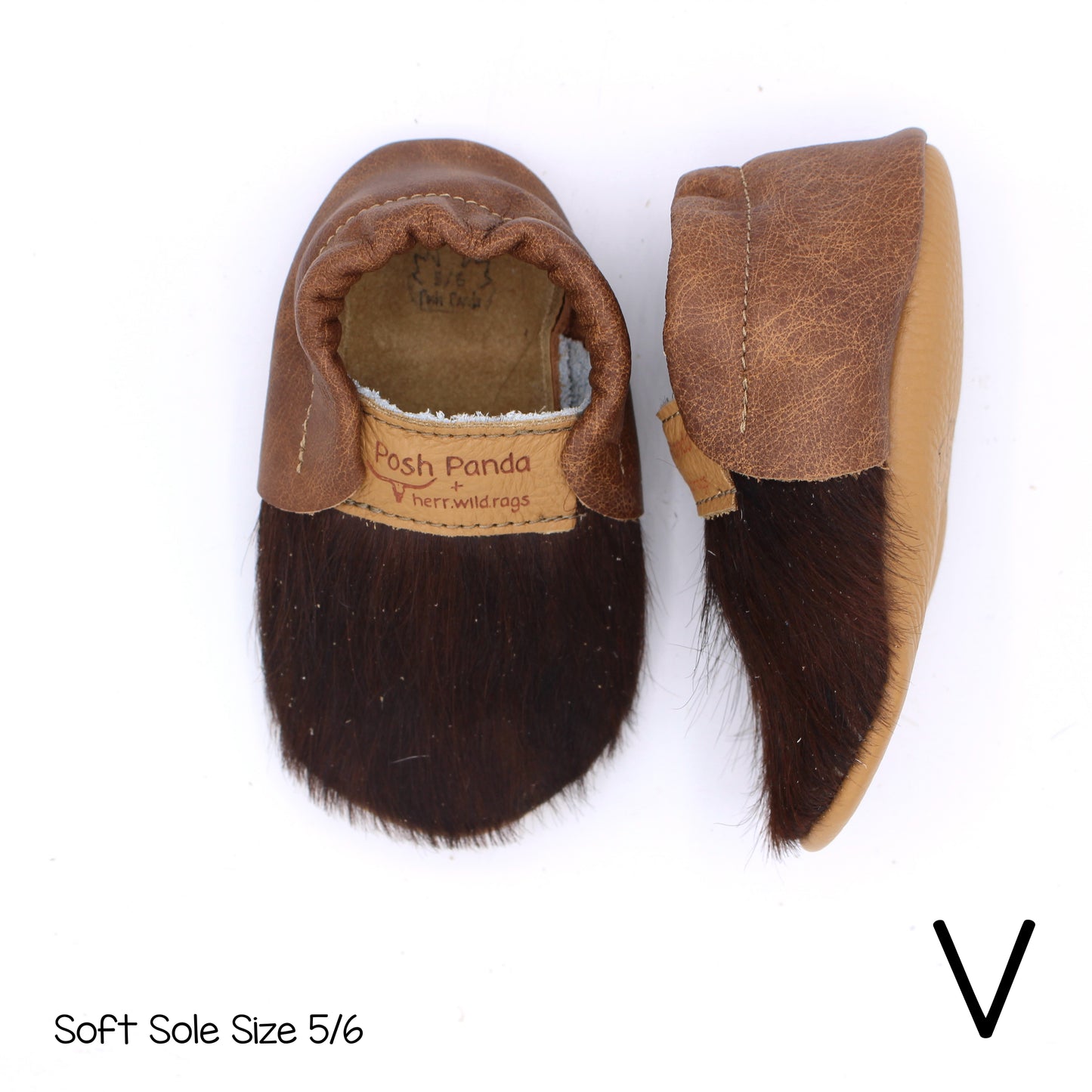 Hair Hide Mocs -  BABY/TODDLER (Soft Sole) - Size 5/6