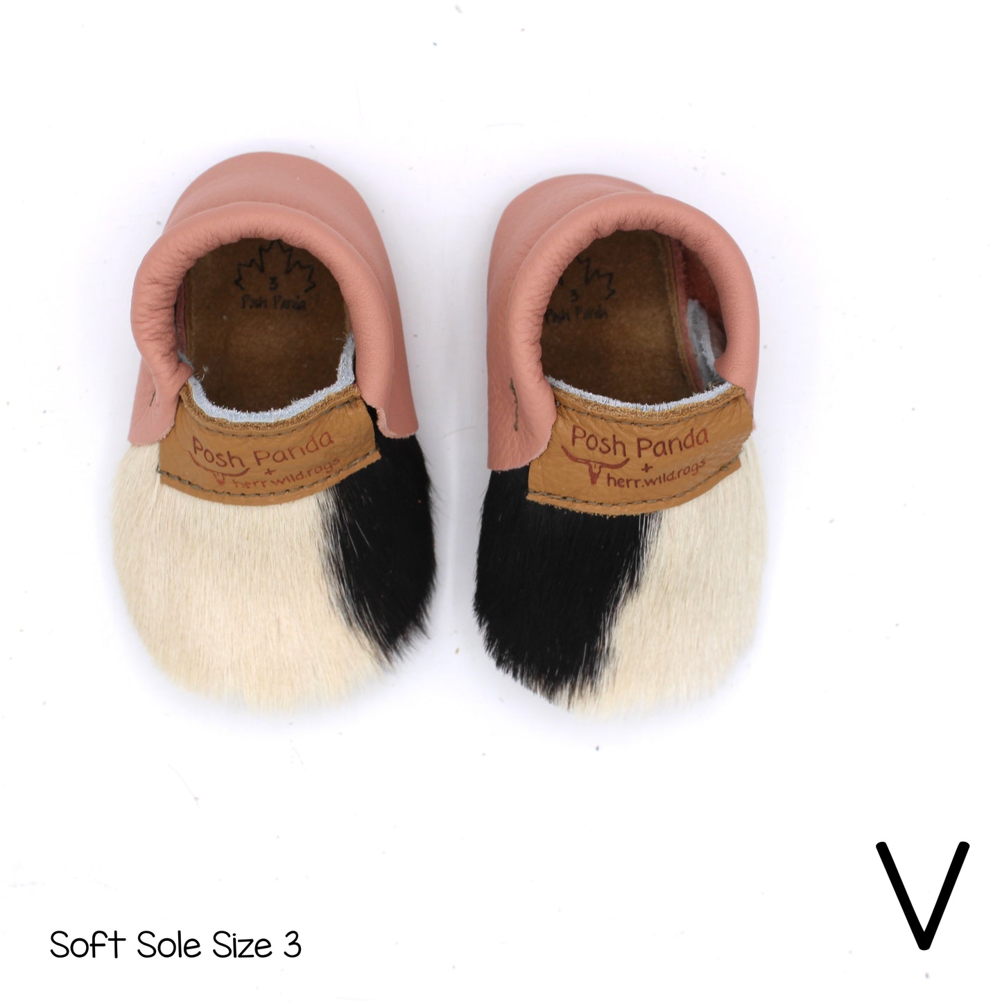 Hair Hide Mocs -  BABY/TODDLER (Soft Sole) - Size 3