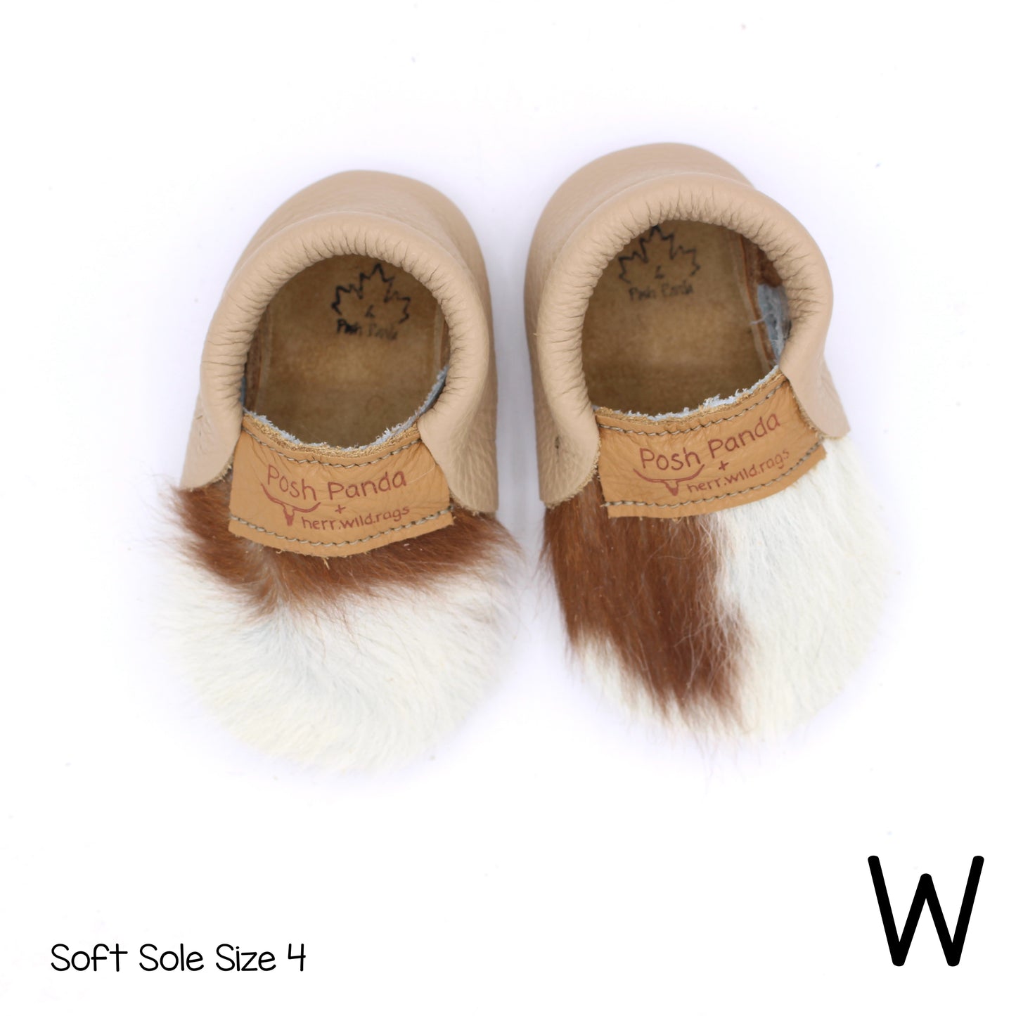 Hair Hide Mocs -  BABY/TODDLER (Soft Sole) - Size 4