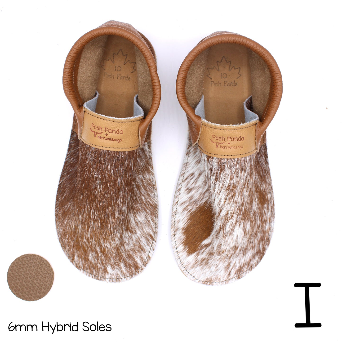 Hair Hide Collab Mocs - Ladies - SIZE 10 (4-6mm Soles)