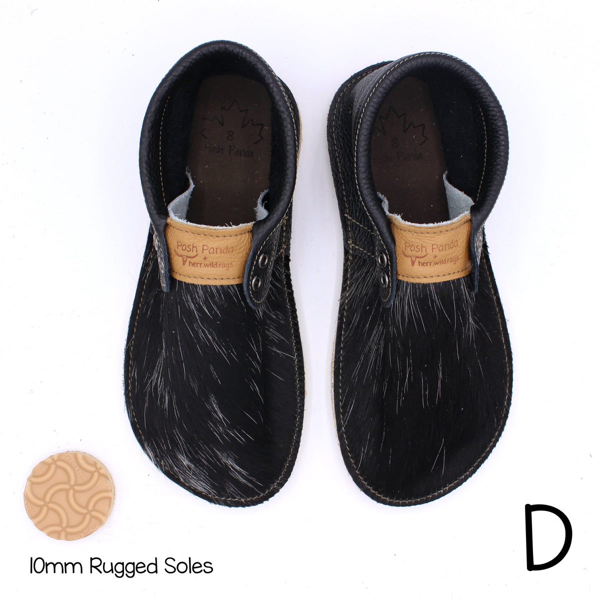 Hair Hide Collab Mocs - Ladies - SIZE 8 - RUGGED