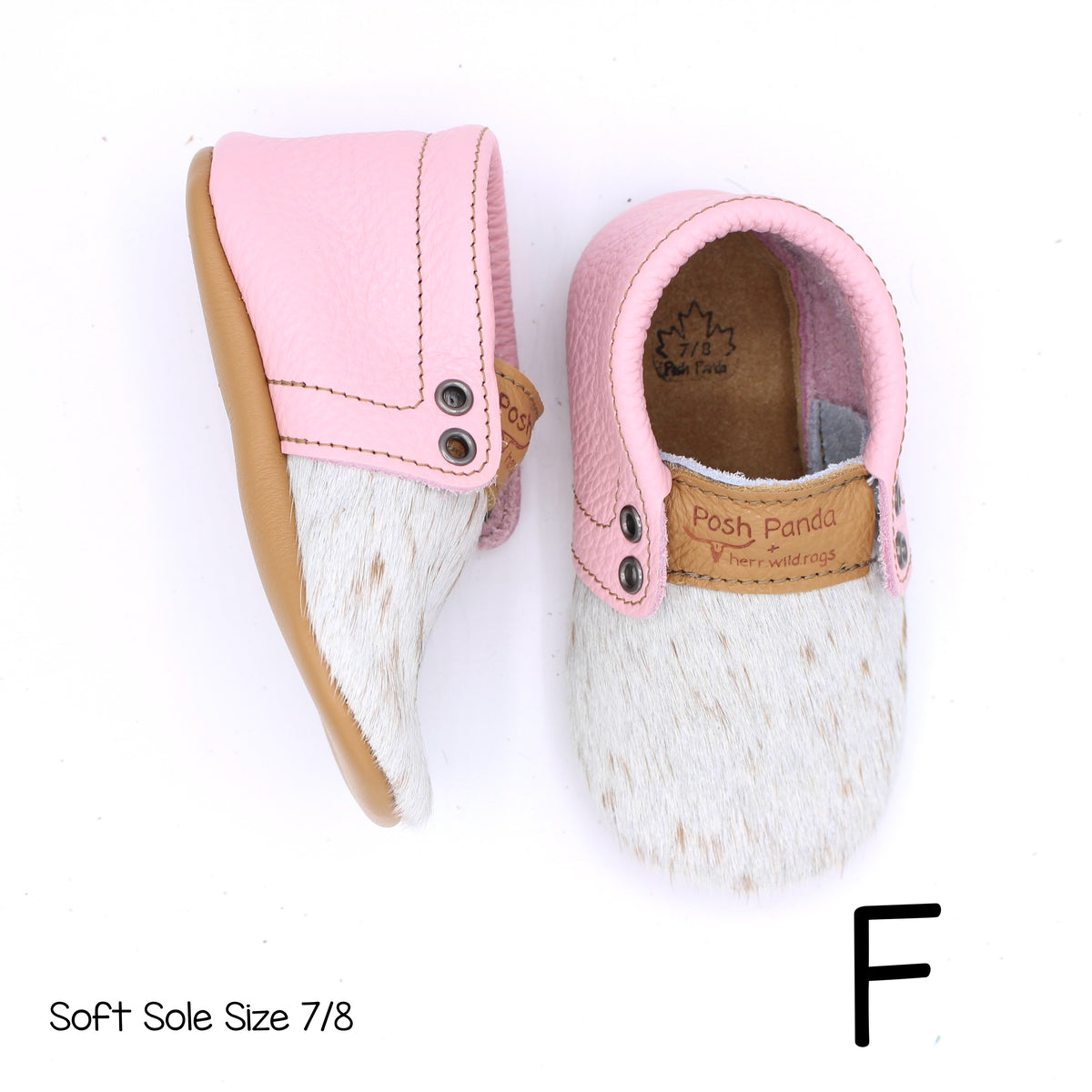 Hair Hide Mocs -  BABY/TODDLER (Soft Sole) - Size 7/8