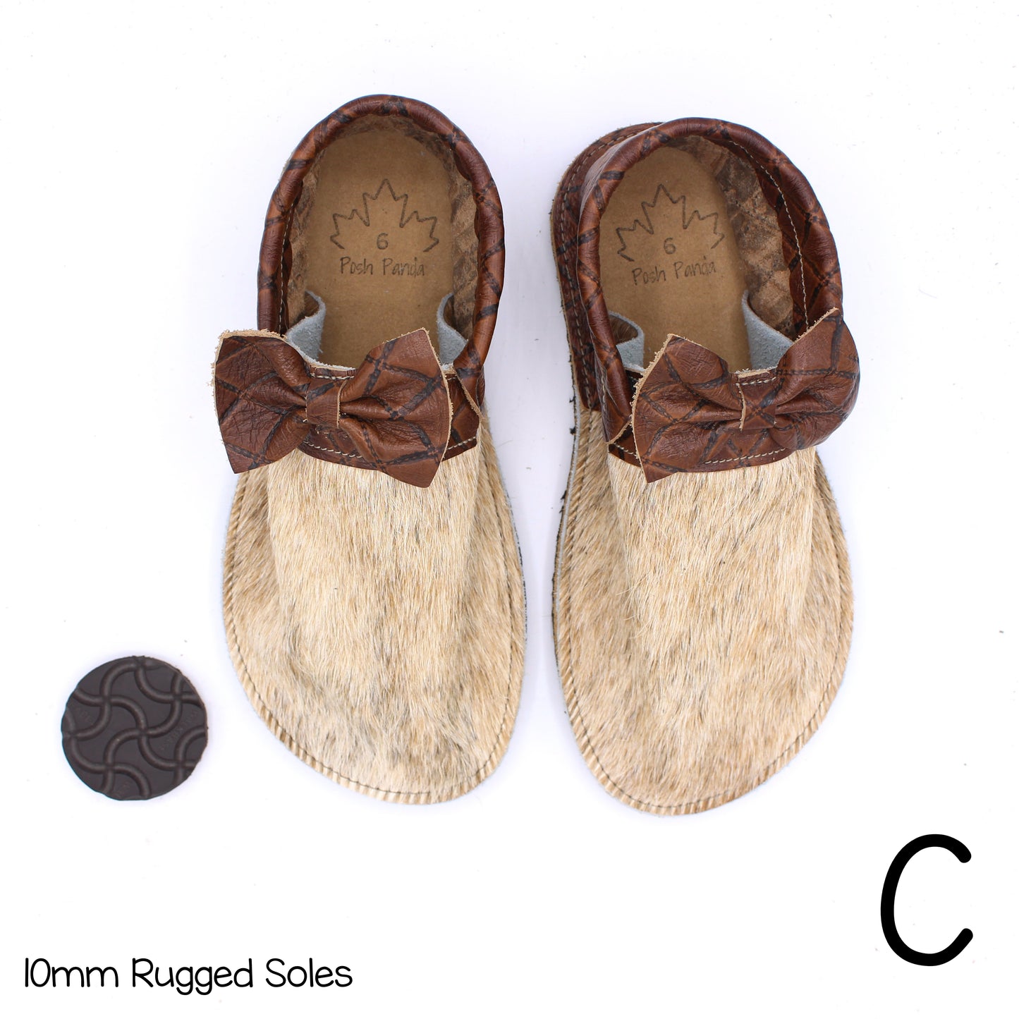 Hair Hide Collab Mocs - Ladies - SIZE 6 - RUGGED