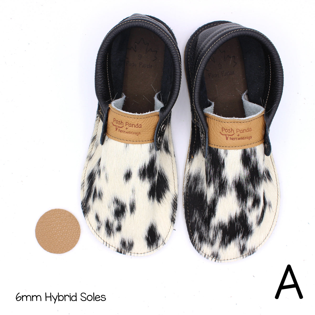 Hair Hide Collab Mocs - Ladies - SIZE 9 (4-6mm Soles)