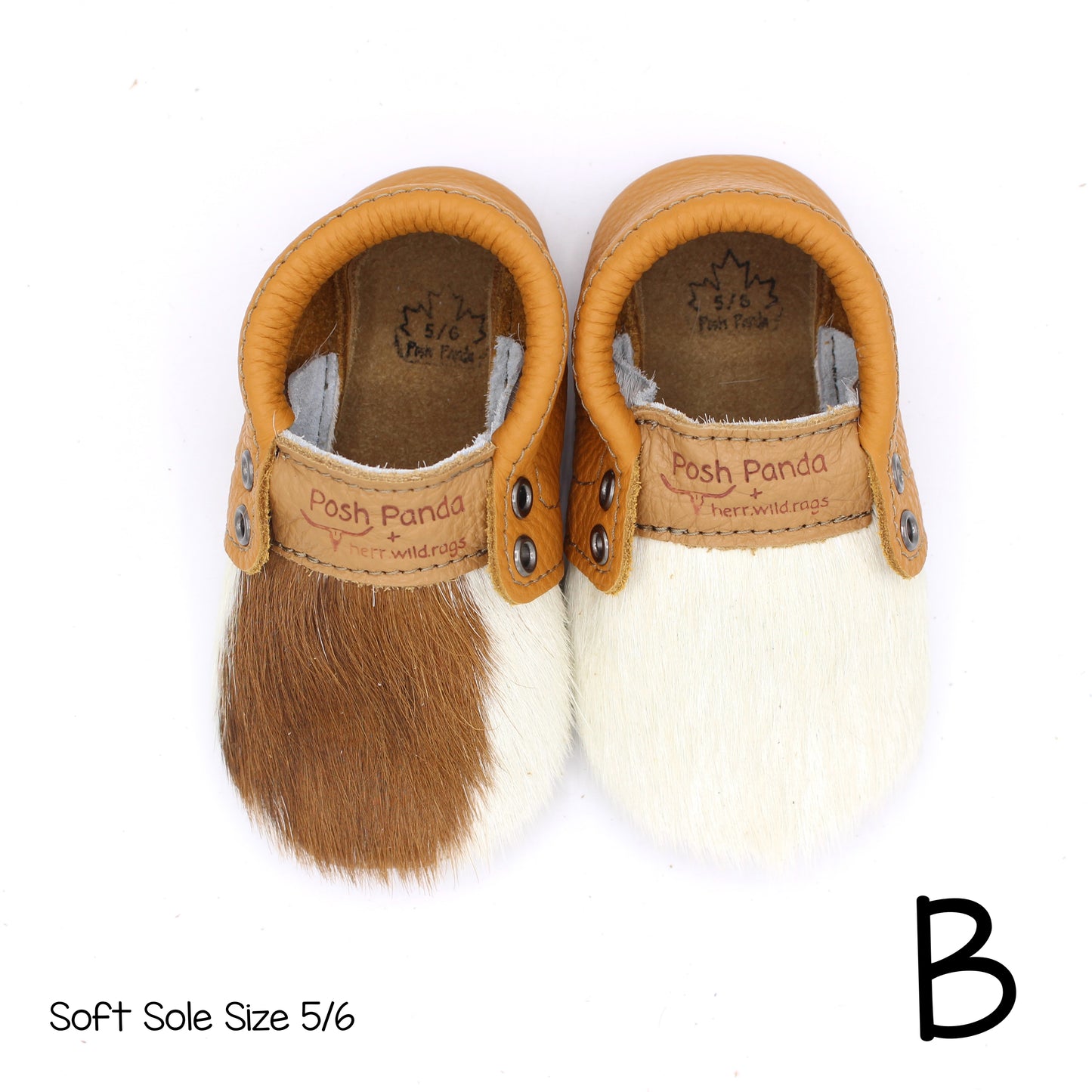 Hair Hide Mocs -  BABY/TODDLER (Soft Sole) - Size 5/6