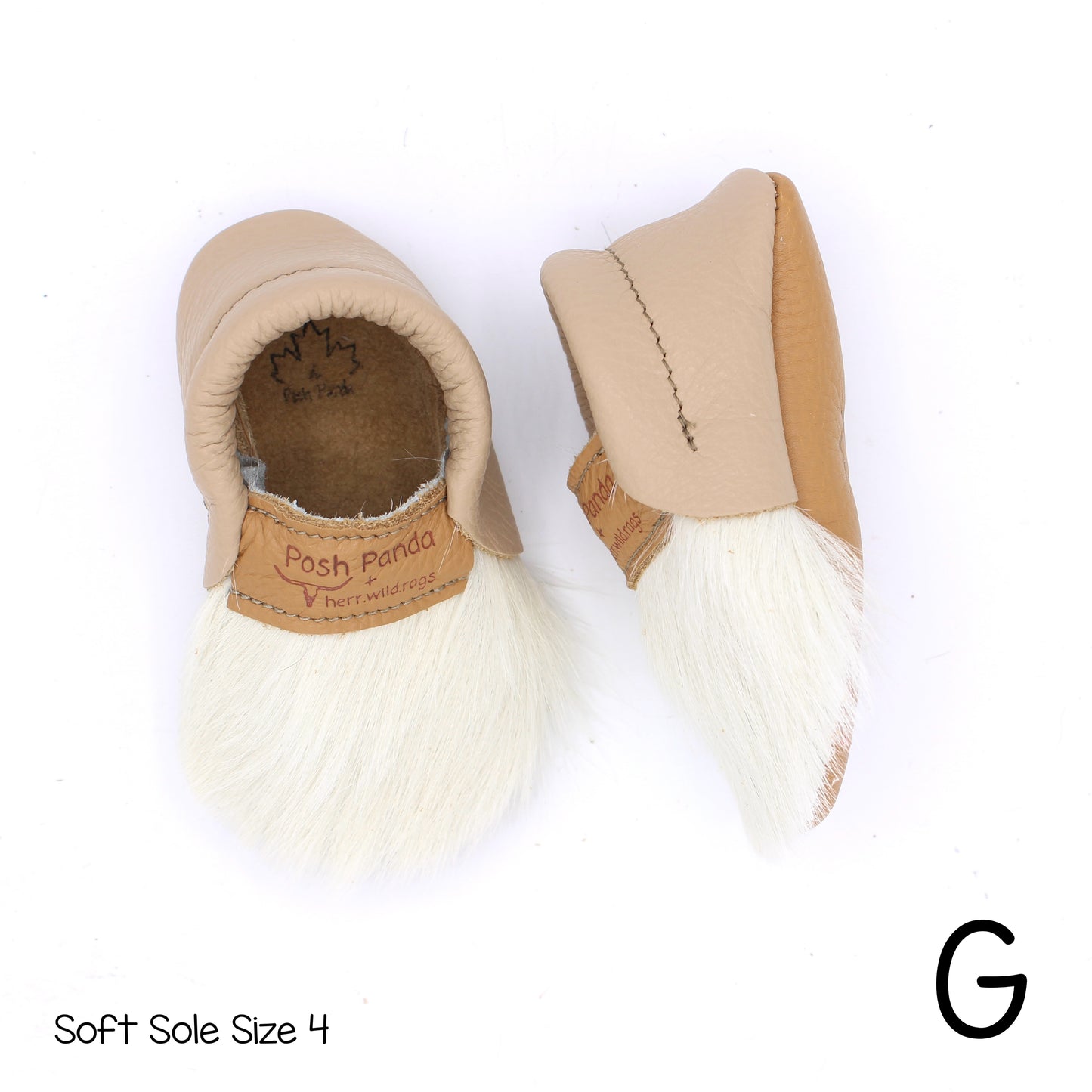 Hair Hide Mocs -  BABY/TODDLER (Soft Sole) - Size 4