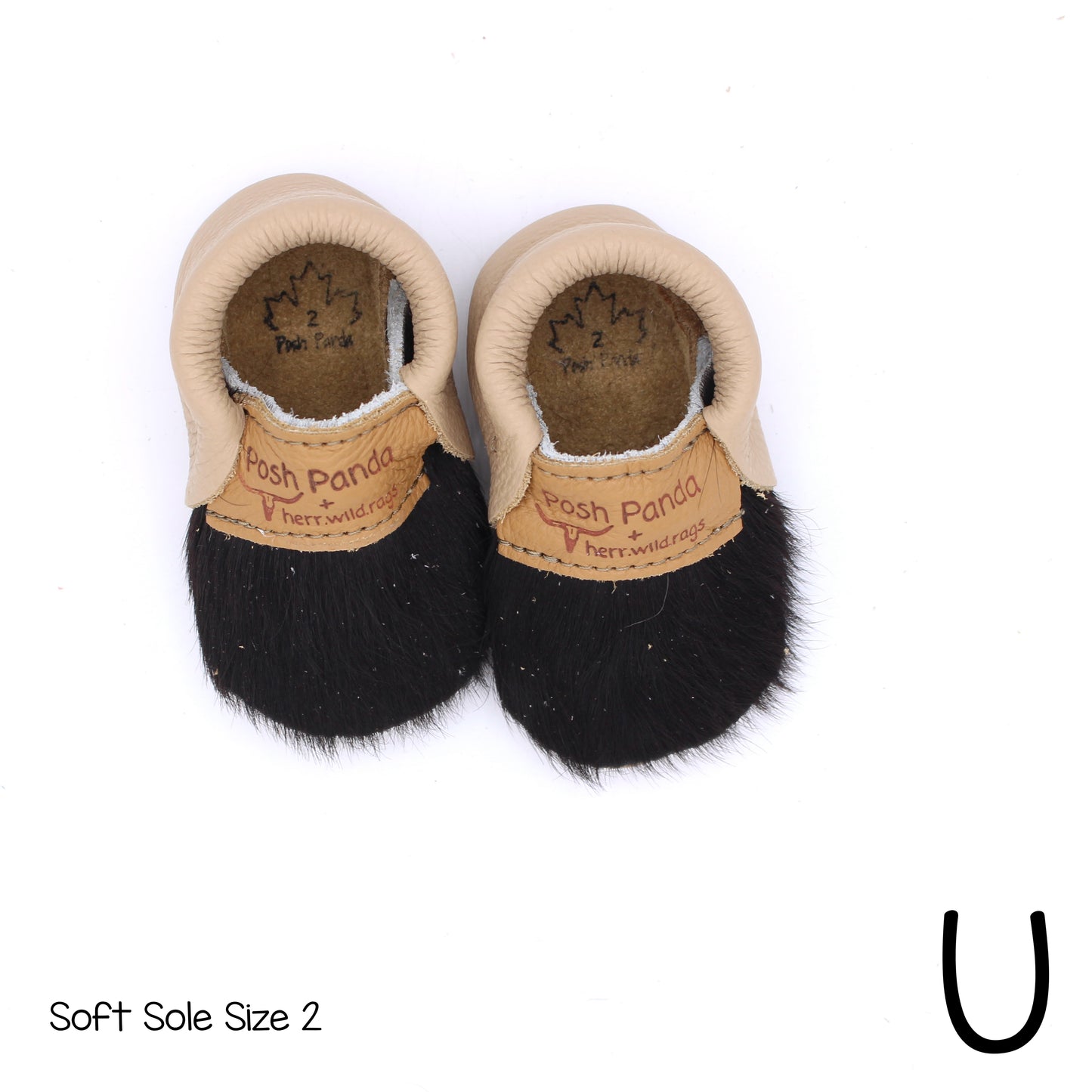 Hair Hide Mocs -  BABY/TODDLER (Soft Sole) - Size 2