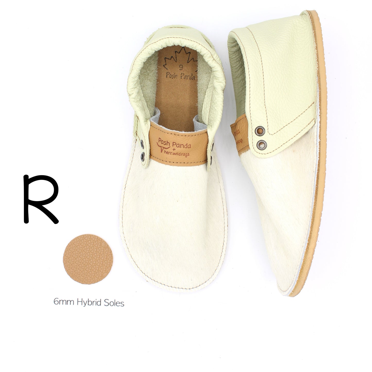 Hair Hide Collab Mocs - Ladies - SIZE 9 (4-6mm Soles)