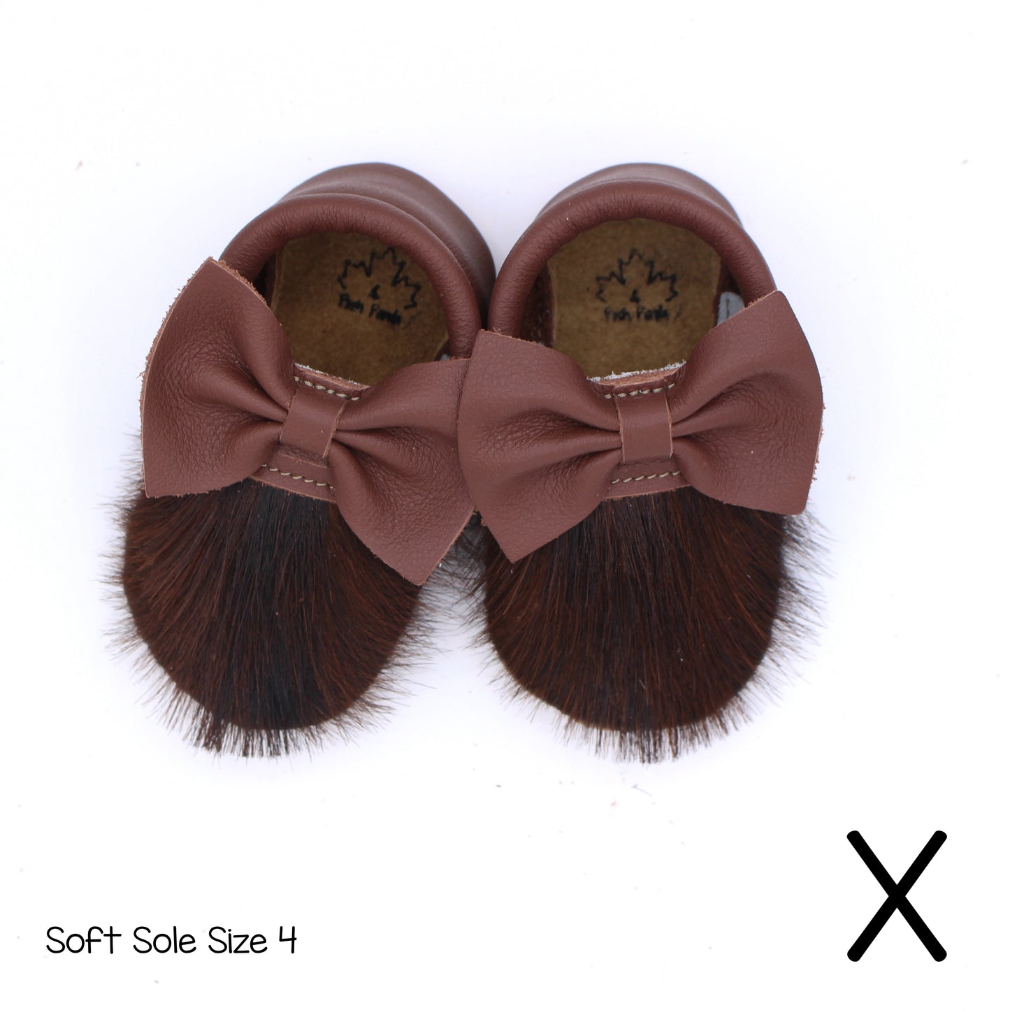 Hair Hide Mocs -  BABY/TODDLER (Soft Sole) - Size 4