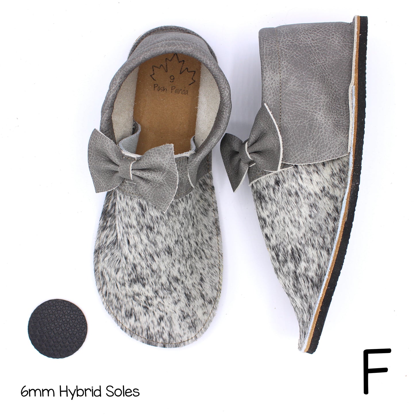 Hair Hide Collab Mocs - Ladies - SIZE 9 (4-6mm Soles)