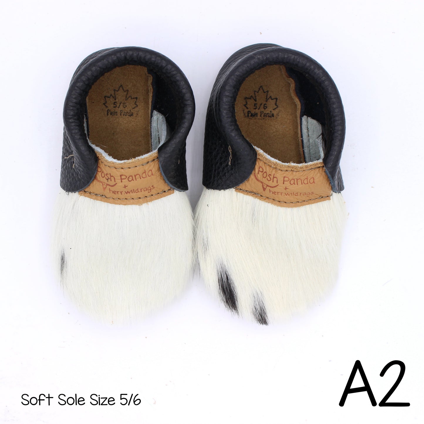Hair Hide Mocs -  BABY/TODDLER (Soft Sole) - Size 5/6