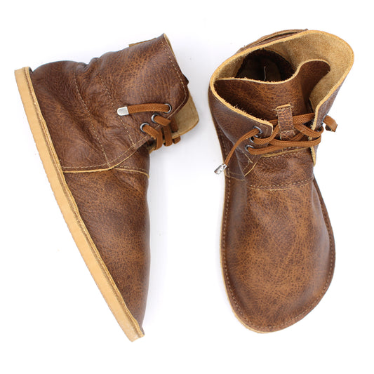 Ladies BOOTS  - Antique Saddle - 8mm Beige Hybrid Soles